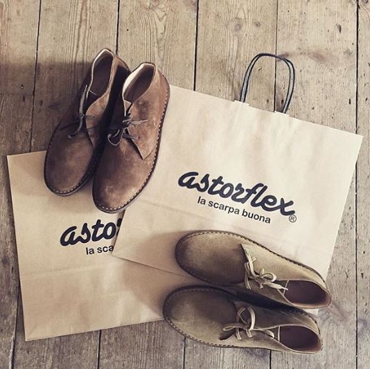 Desert shoe laces-up in natural leather - Astorflex