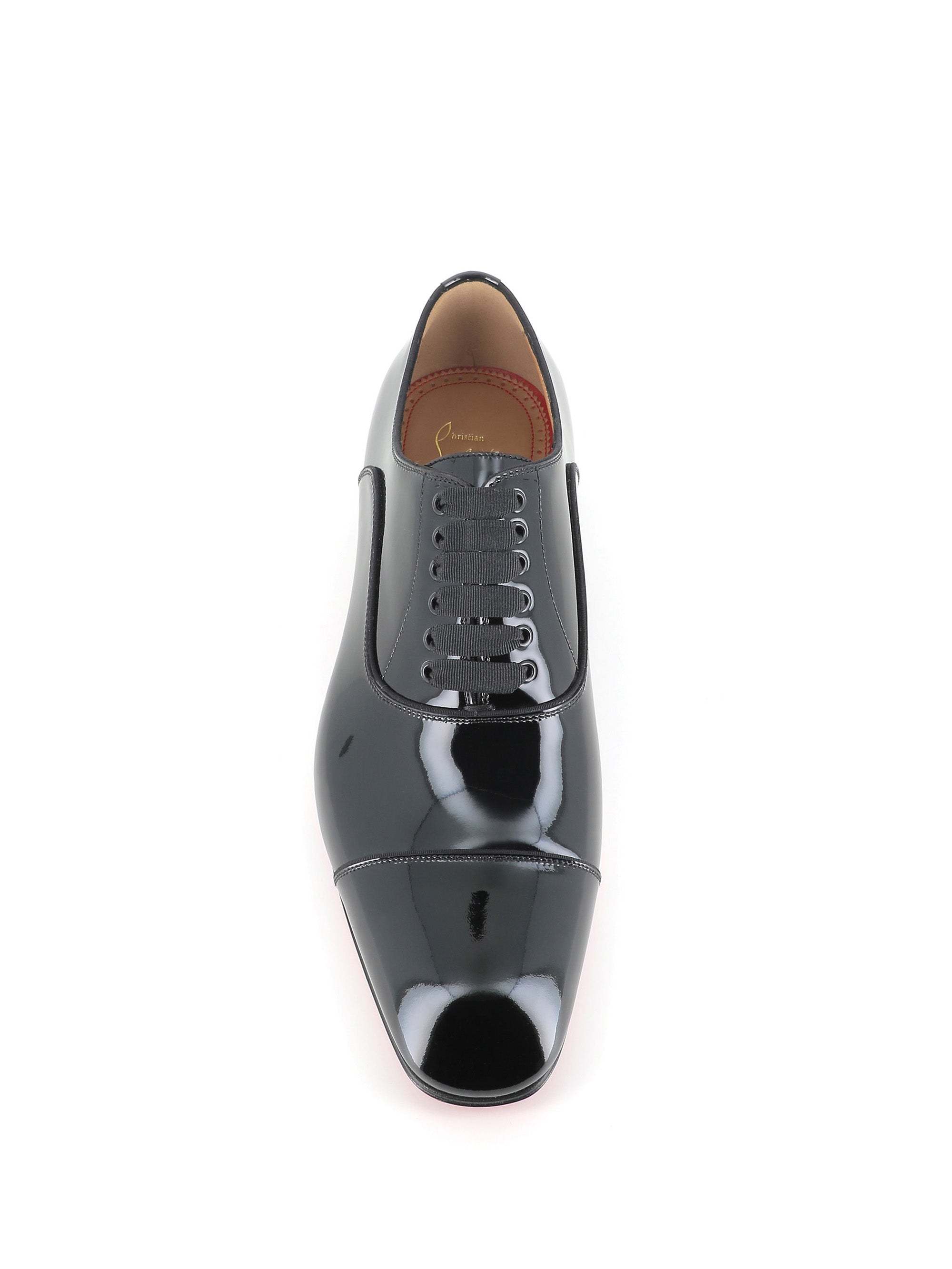  Christian Louboutin Oxford Greggo Flat Nero Uomo - 5