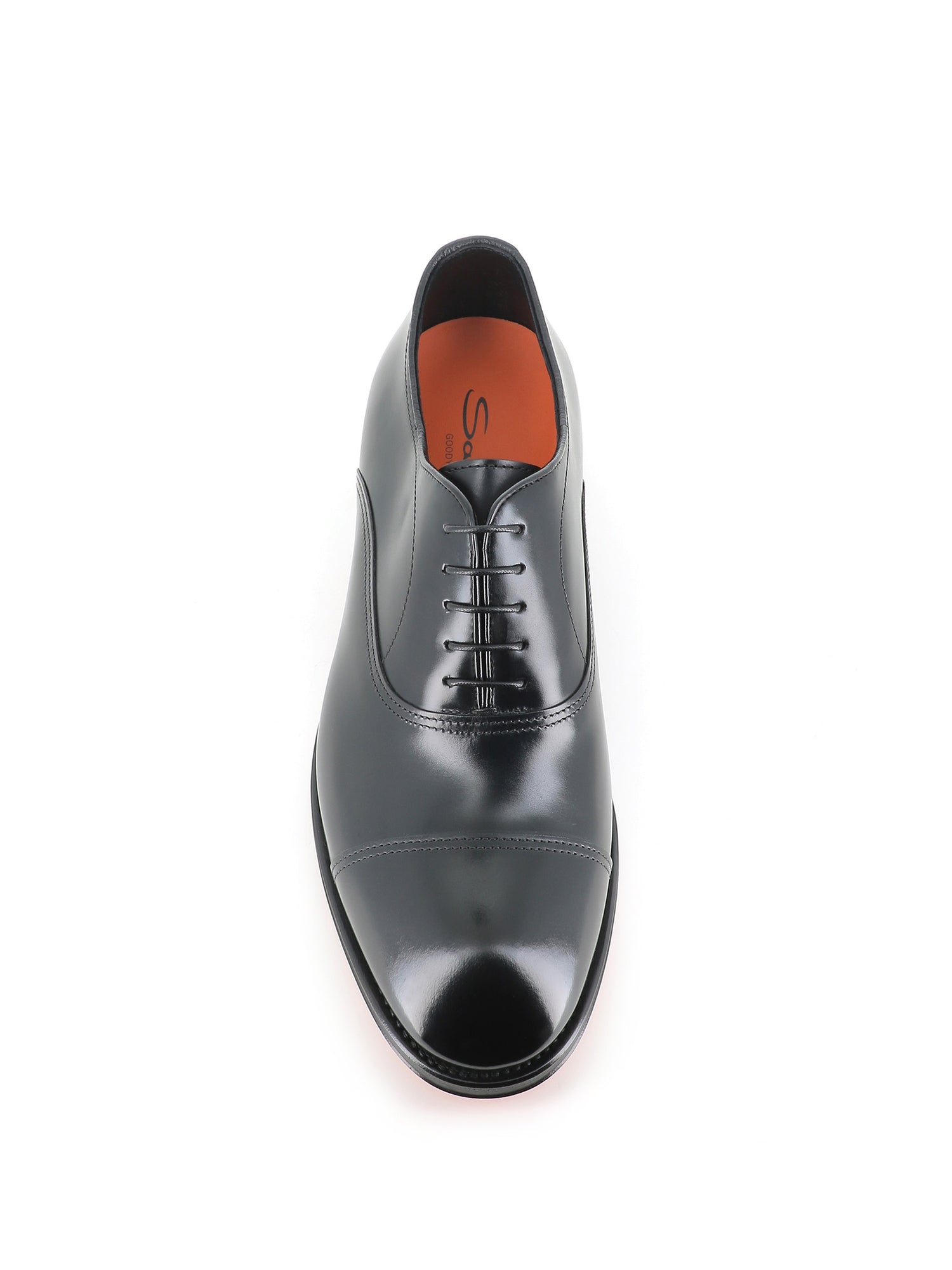  Oxford Santoni Uomo Nero - 5