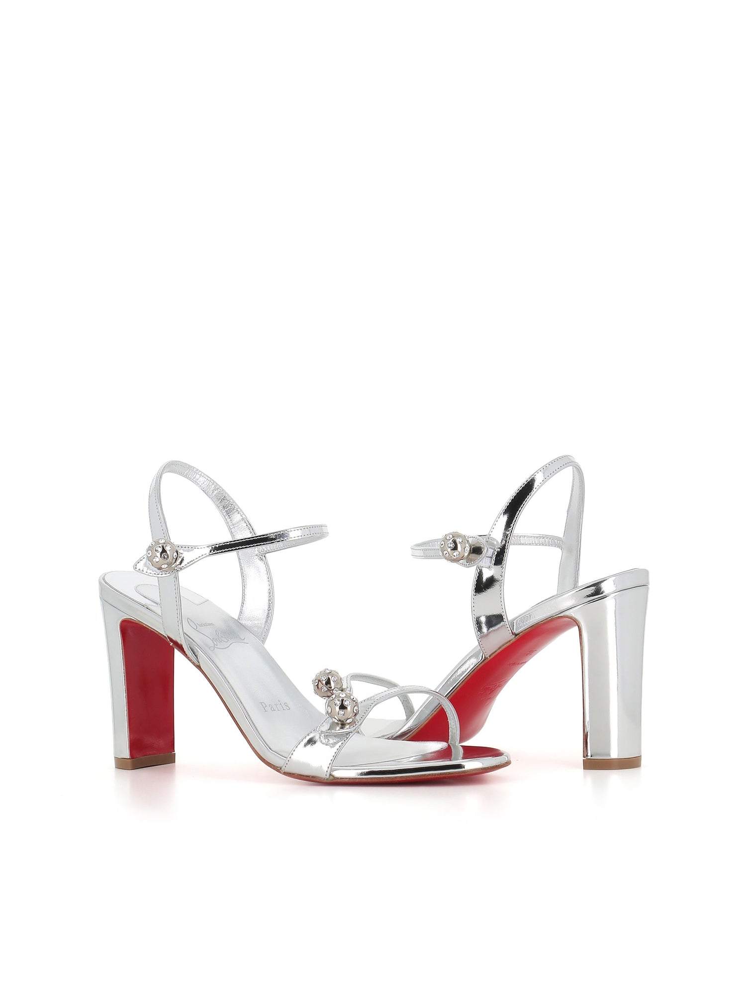  Sandal Atmospheria 85 Christian Louboutin Donna Argento - 2