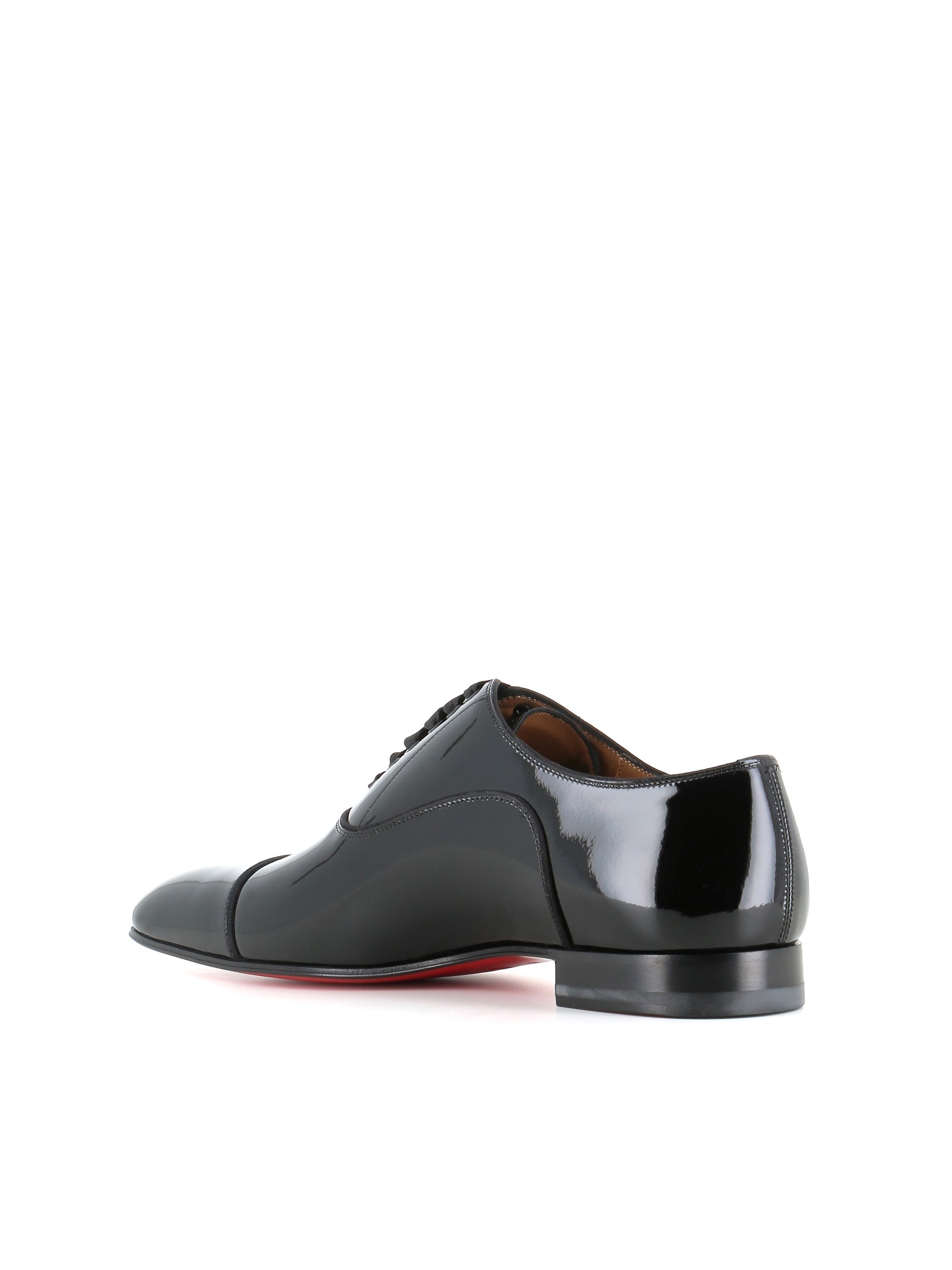  Christian Louboutin Oxford Greggo Flat Nero Uomo - 4