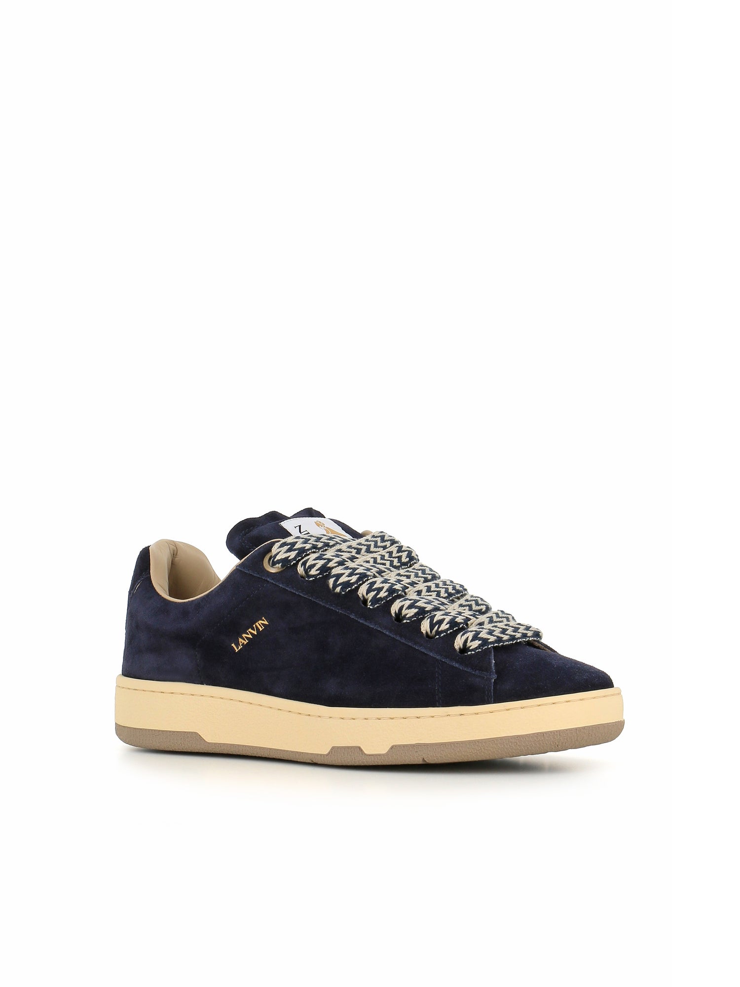  Lanvin Sneaker Curb Lite Blu Uomo - 3