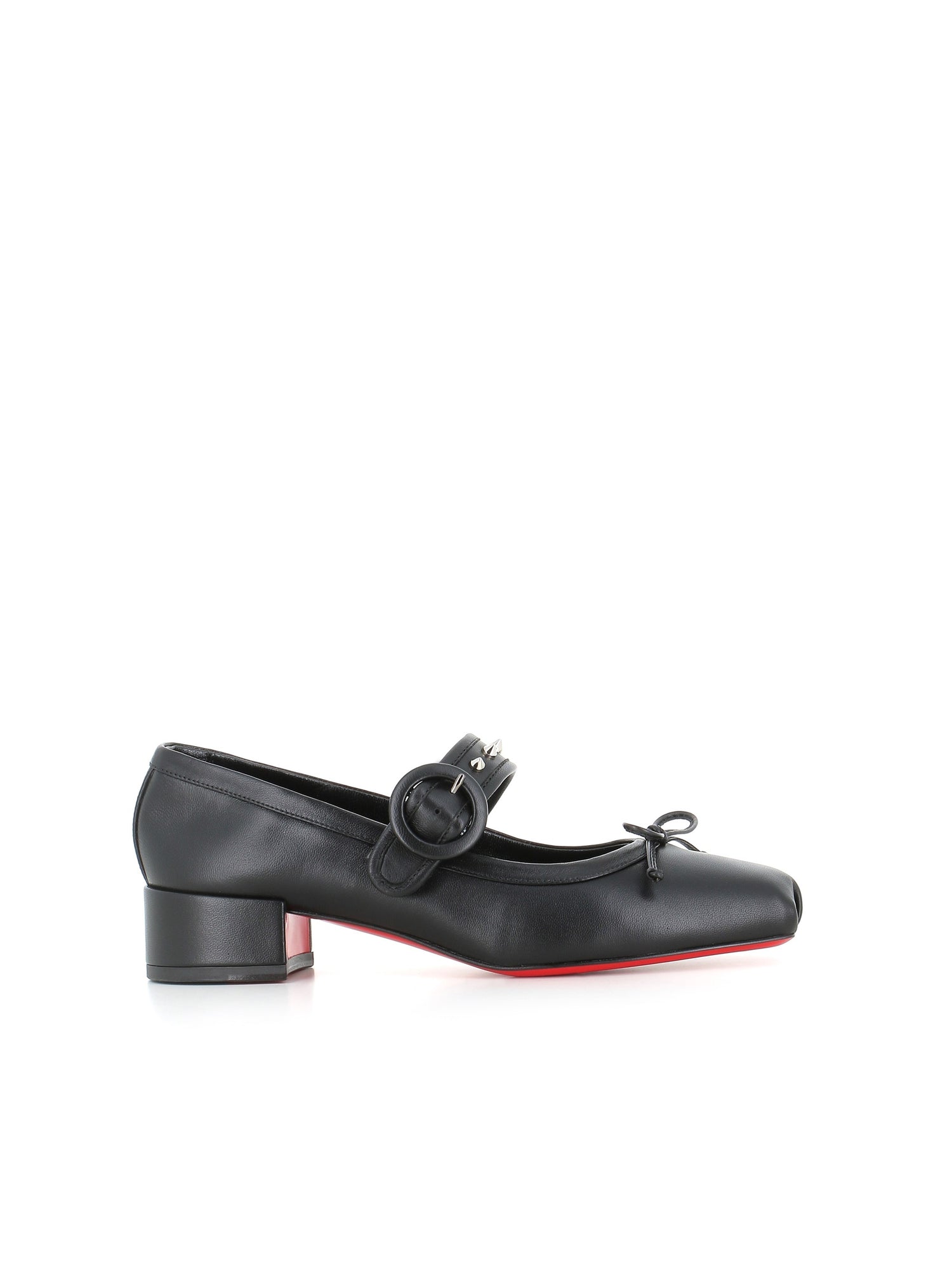  Ballerina Mama Strapita Spikes 30 Christian Louboutin Donna Nero - 1