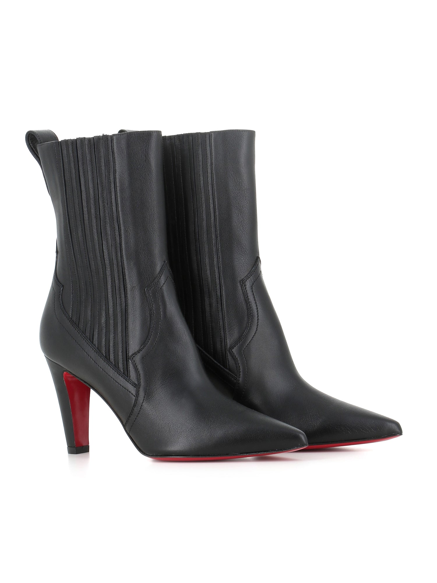  Boot Santigag 85 Christian Louboutin Donna Nero - 3