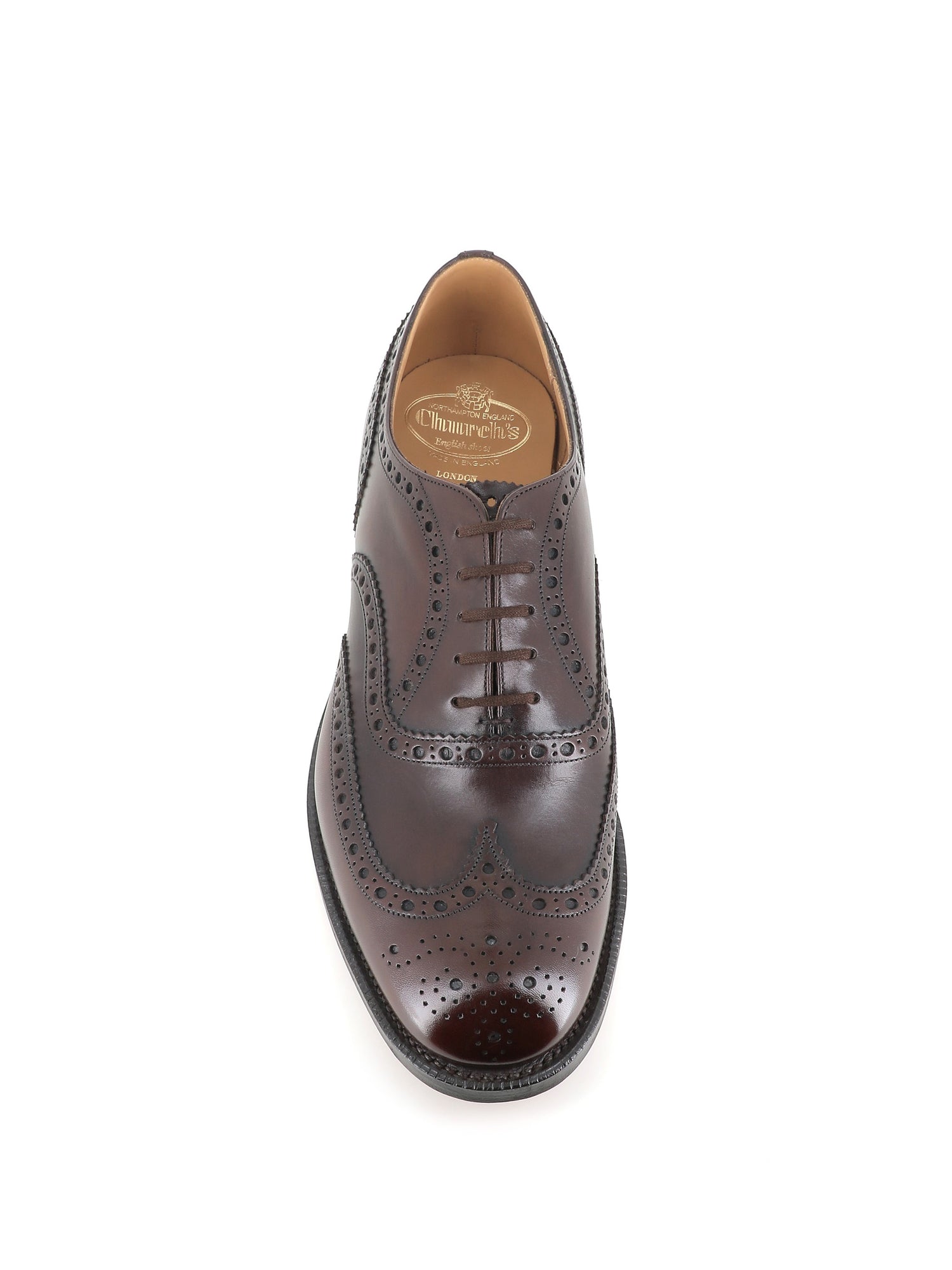  Brogues Burwood Church's Uomo Marrone - 5