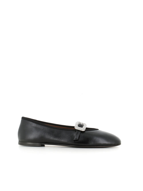 Giuseppe Zanotti Ballerina Georgia Buckle Nero Donna