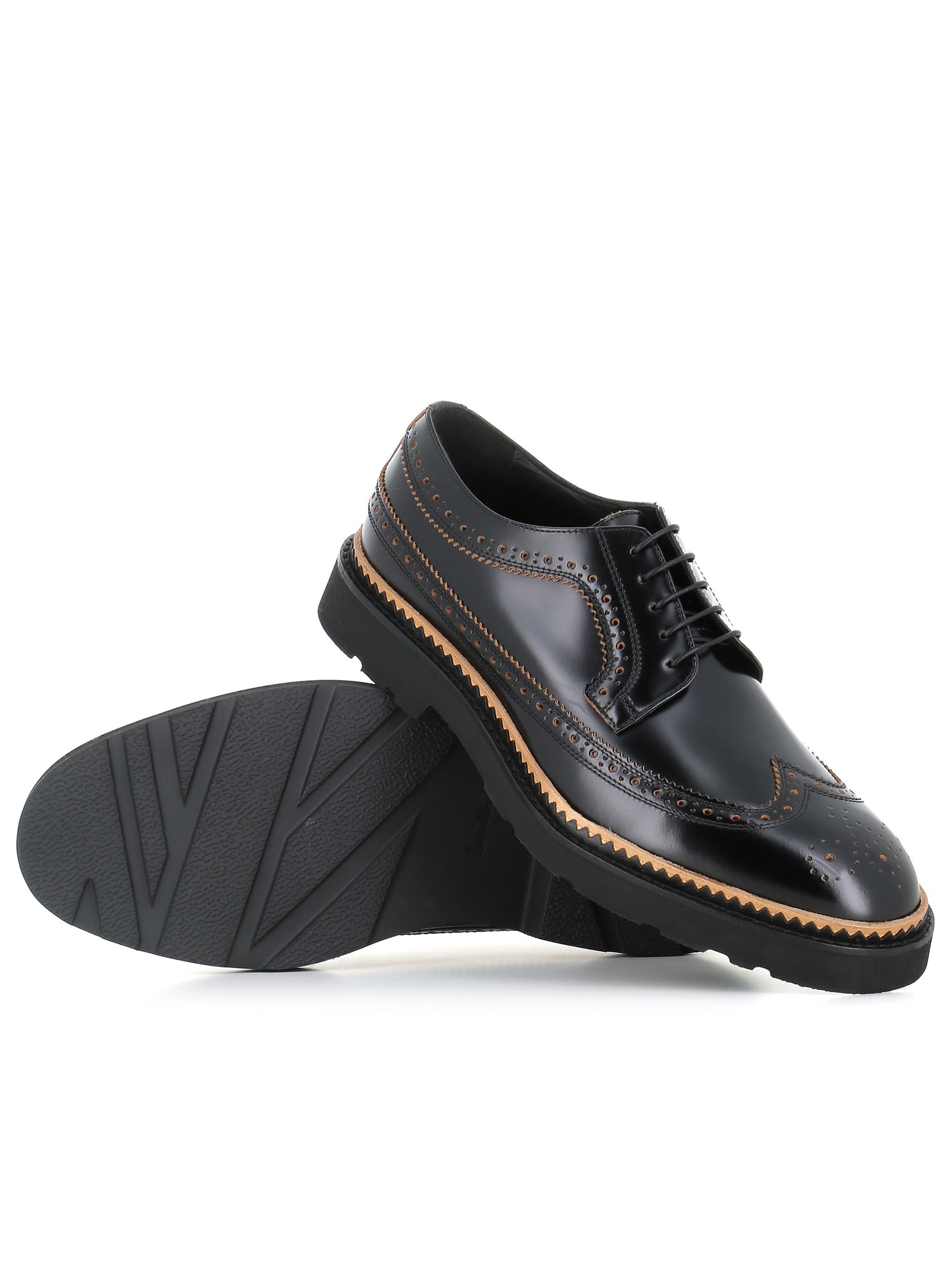  Brogue Count Paul Smith Uomo Nero - 2