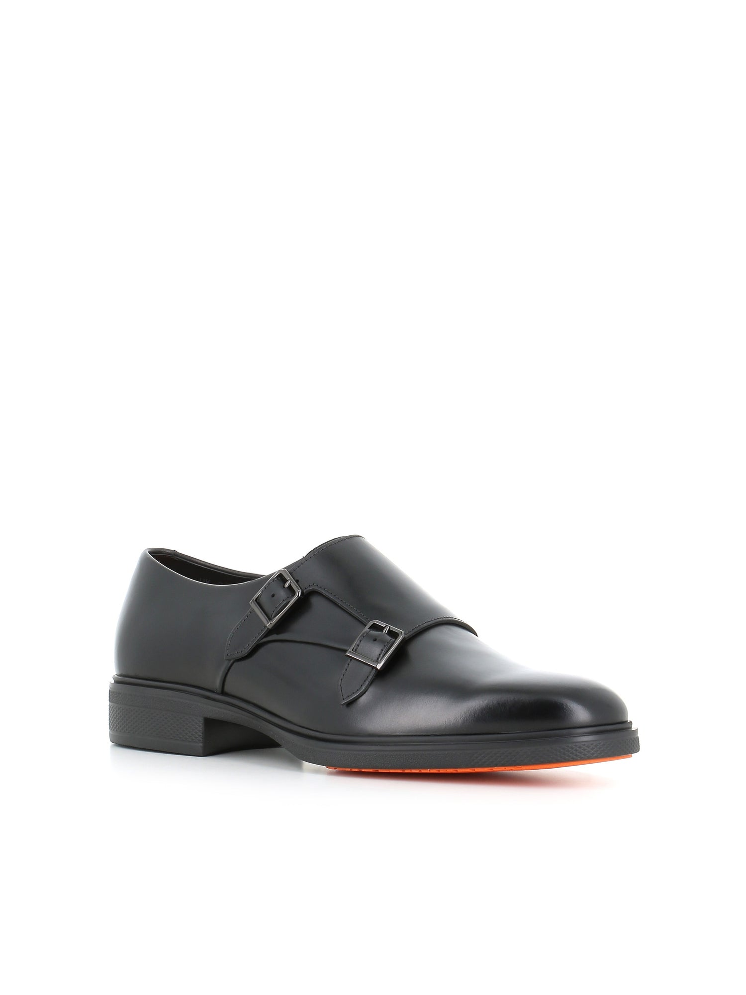  Double Monk Easy Santoni Uomo Nero - 3