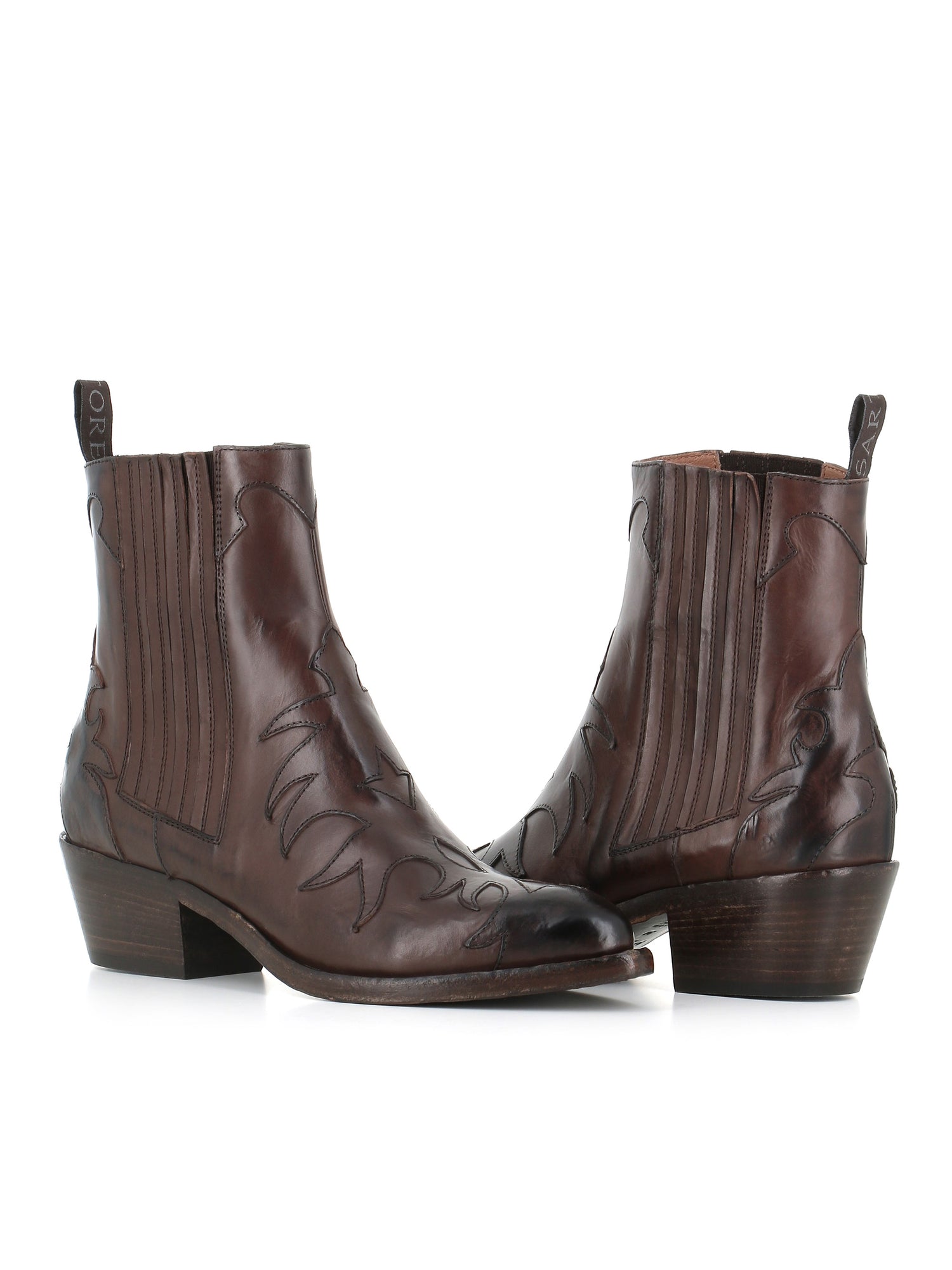  Texan Boot Sr3645sq Sartore Donna Marrone - 2