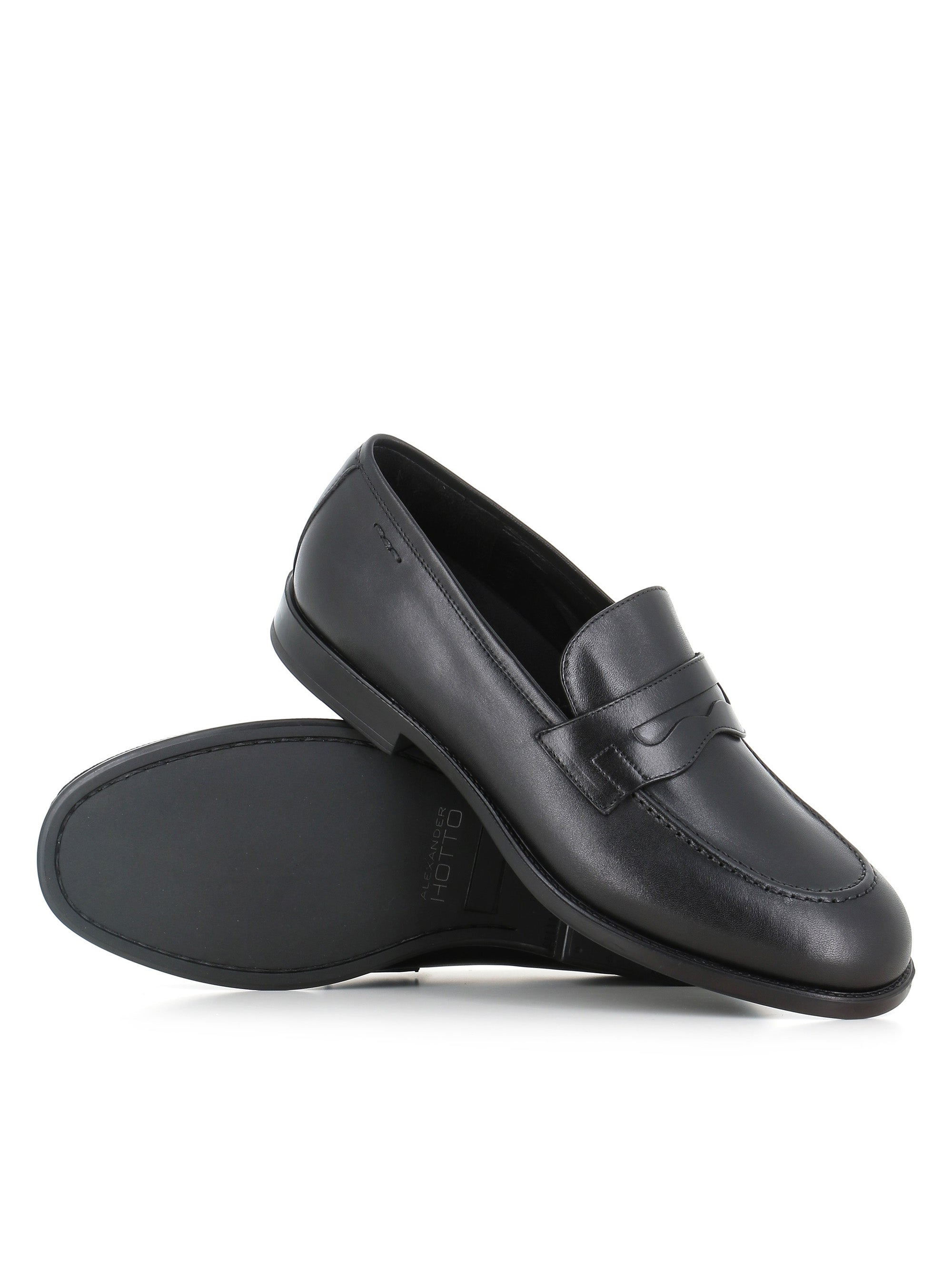  Loafer 68009 Alexander Hotto Uomo Nero - 2