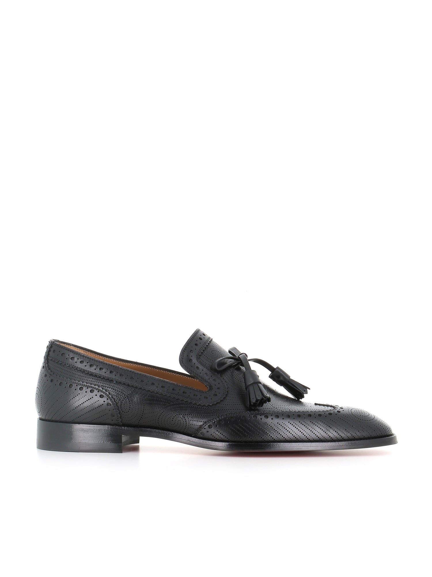  Slipper Grave Moc Flat Christian Louboutin Uomo Nero - 1