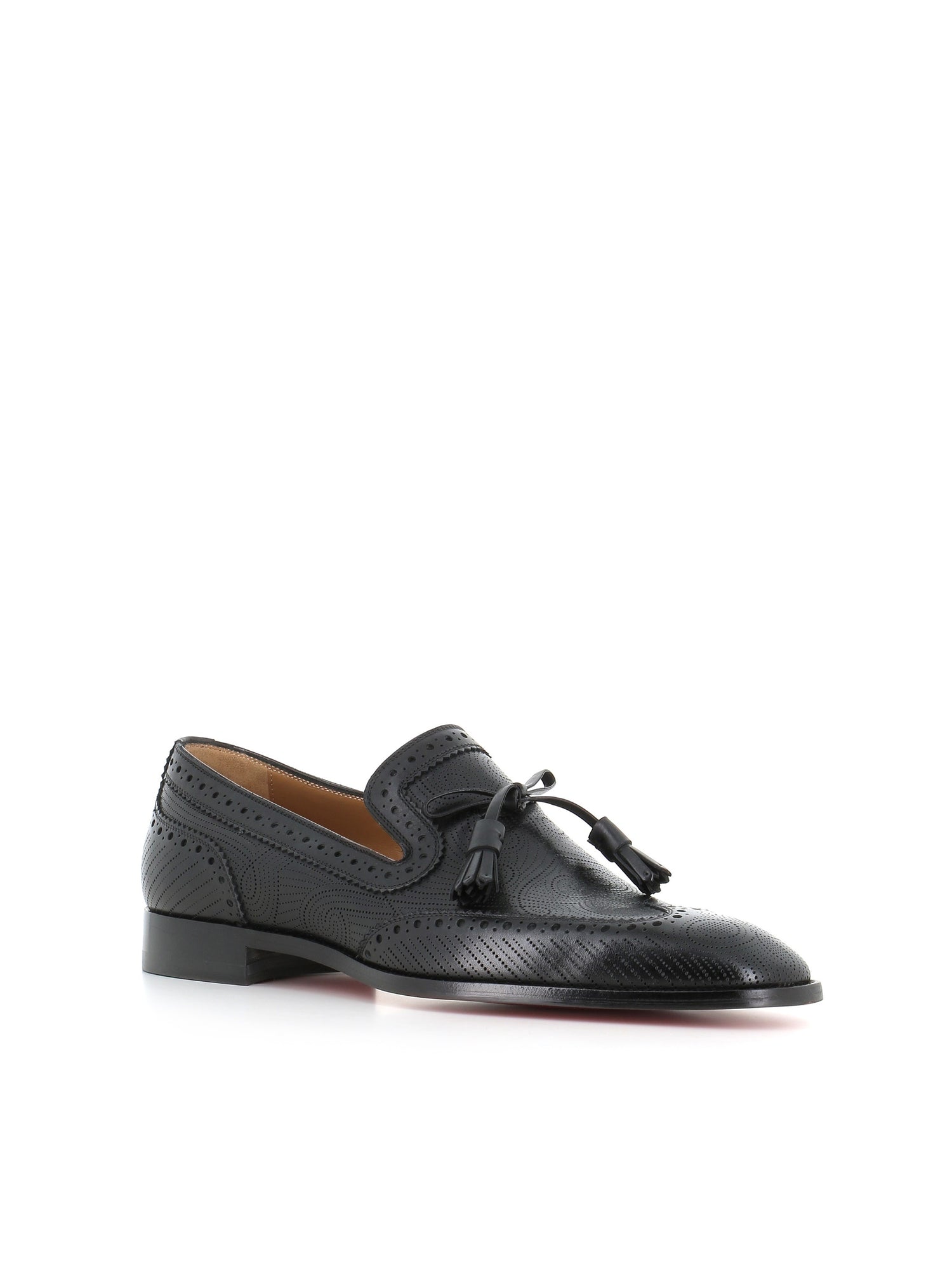 Slipper Grave Moc Flat Christian Louboutin Uomo Nero - 3