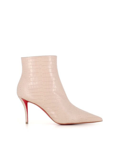 Christian Louboutin Stivaletto Miss Z Booty 80 Grigio Donna