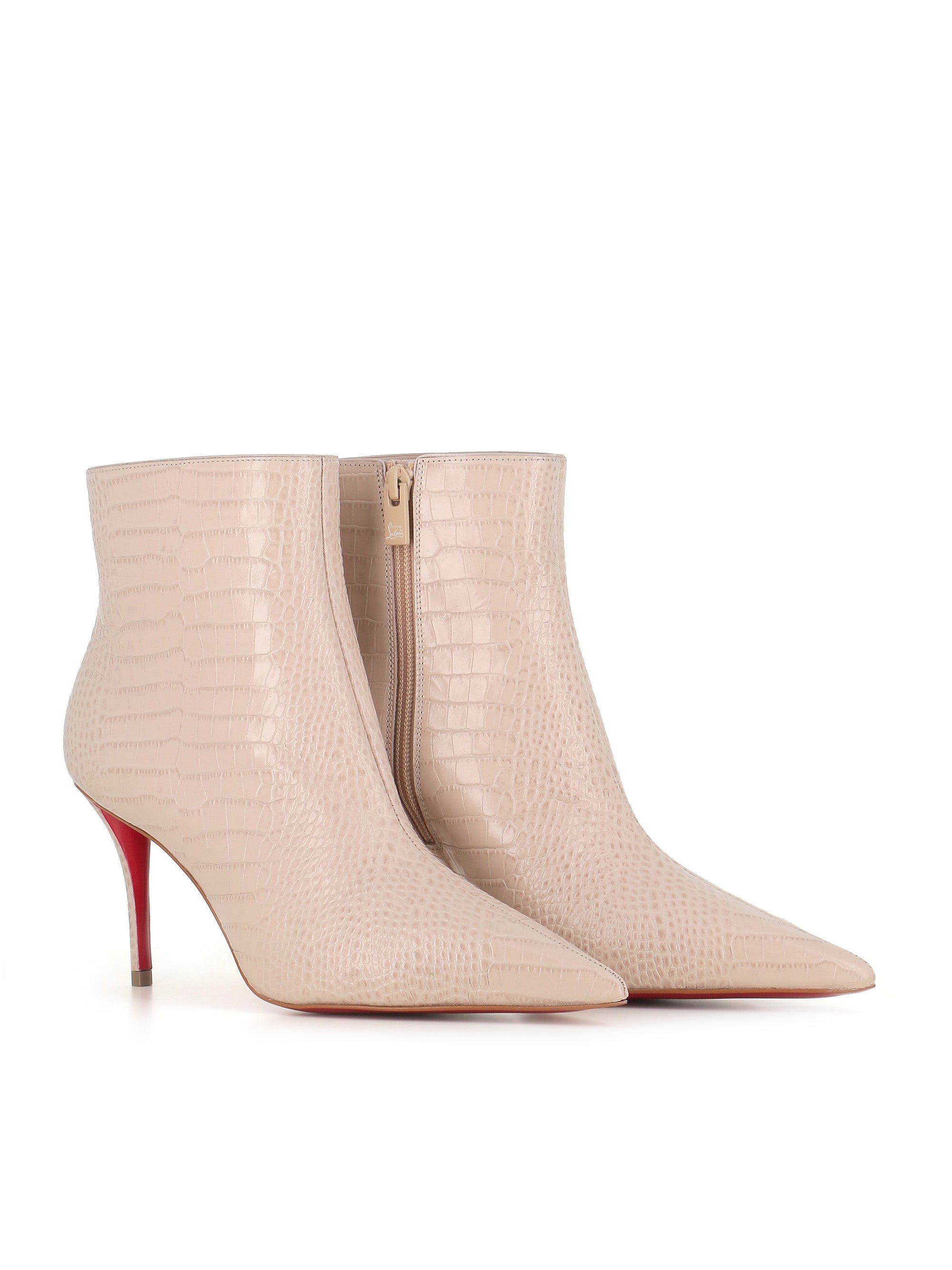  Christian Louboutin Stivaletto Miss Z Booty 80 Grigio Donna - 2