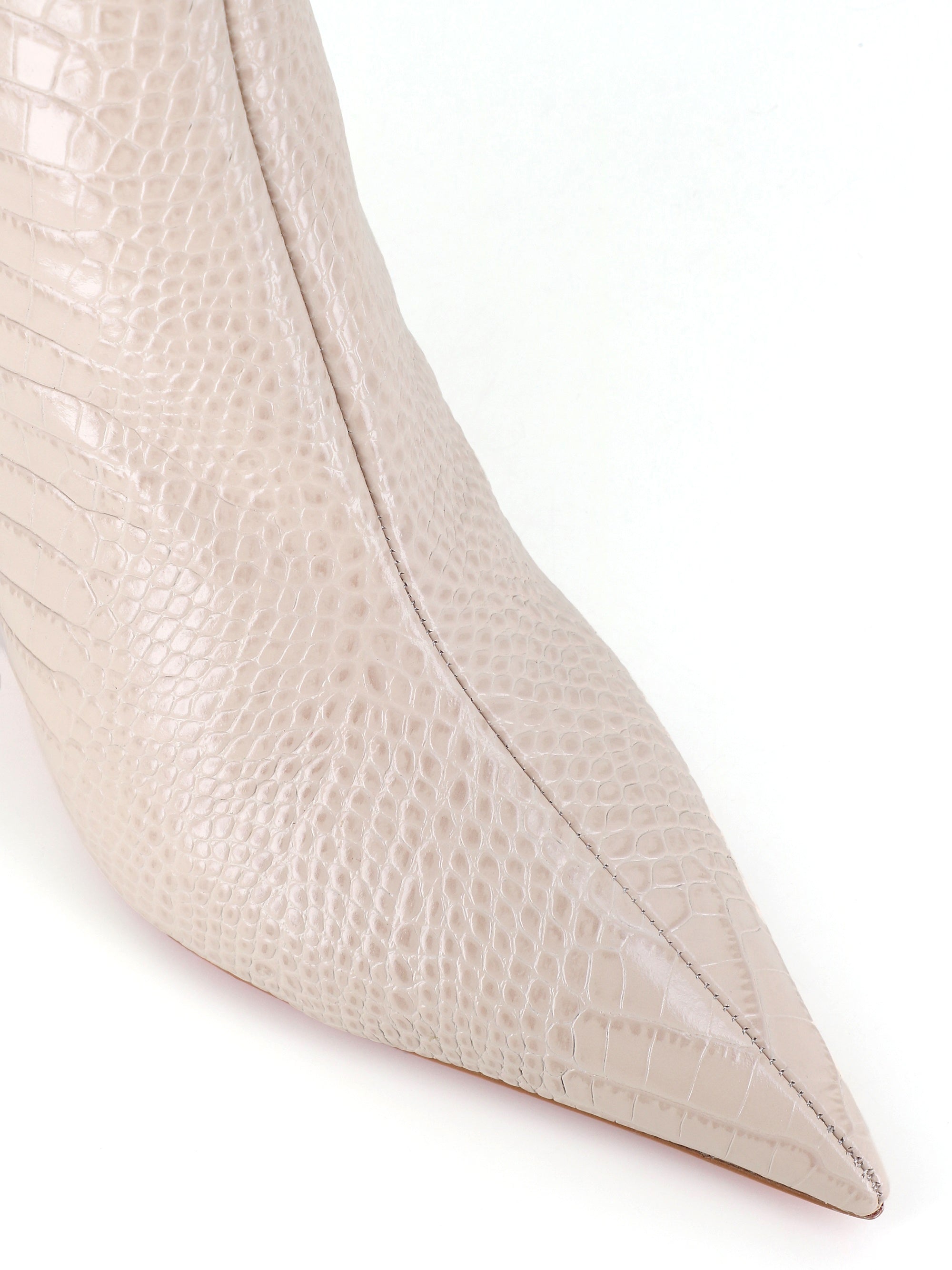  Christian Louboutin Stivaletto Miss Z Booty 80 Grigio Donna - 5