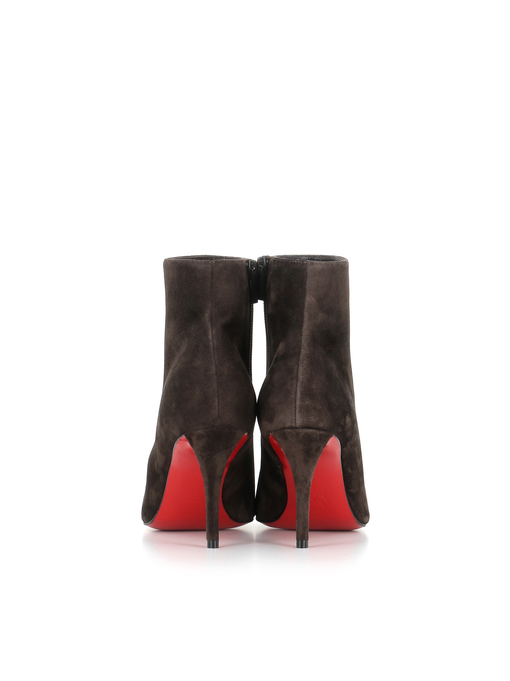  Ankle Boot Miss Z Booty 80 Christian Louboutin Donna Marrone - 2