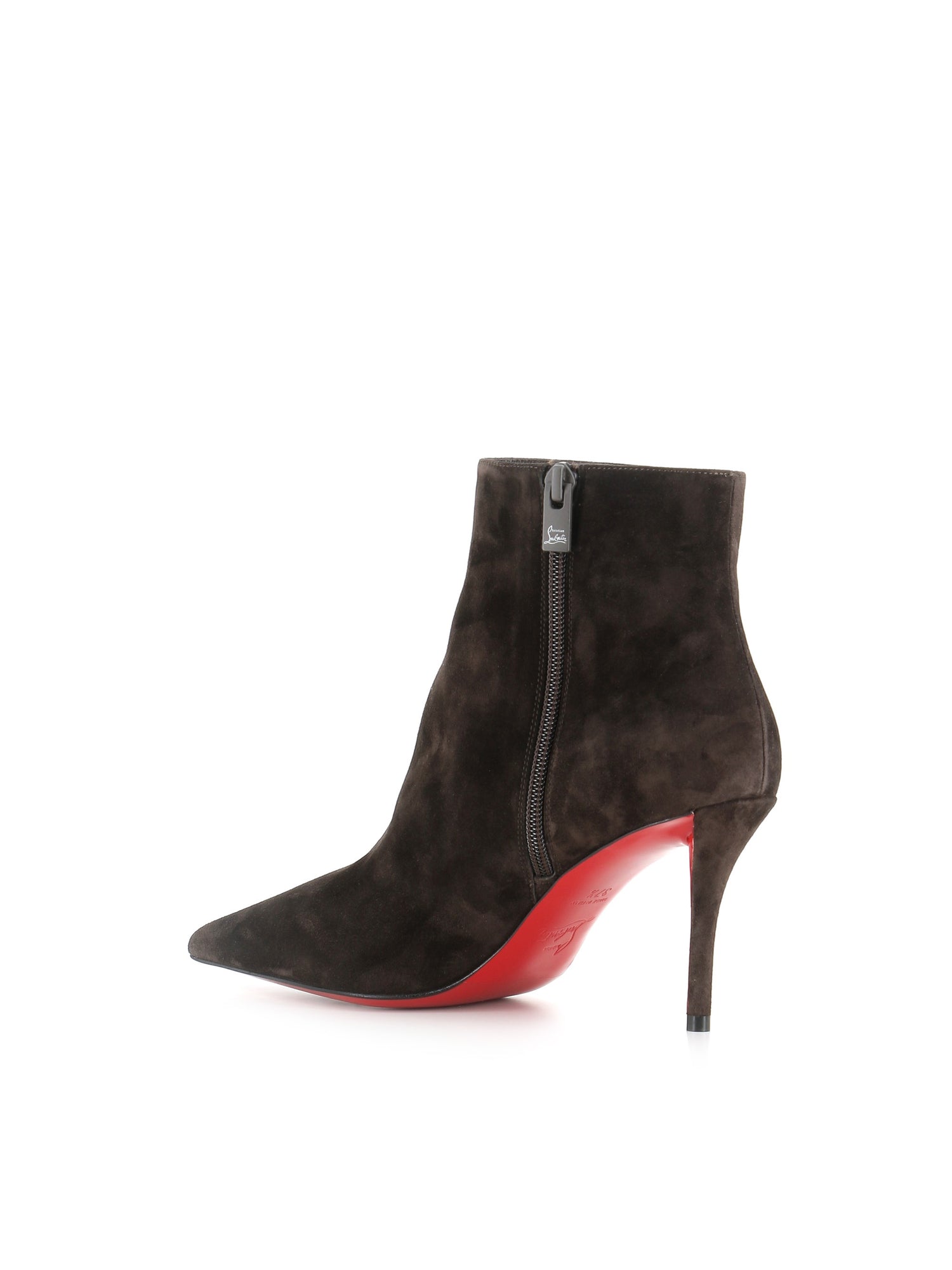  Ankle Boot Miss Z Booty 80 Christian Louboutin Donna Marrone - 4