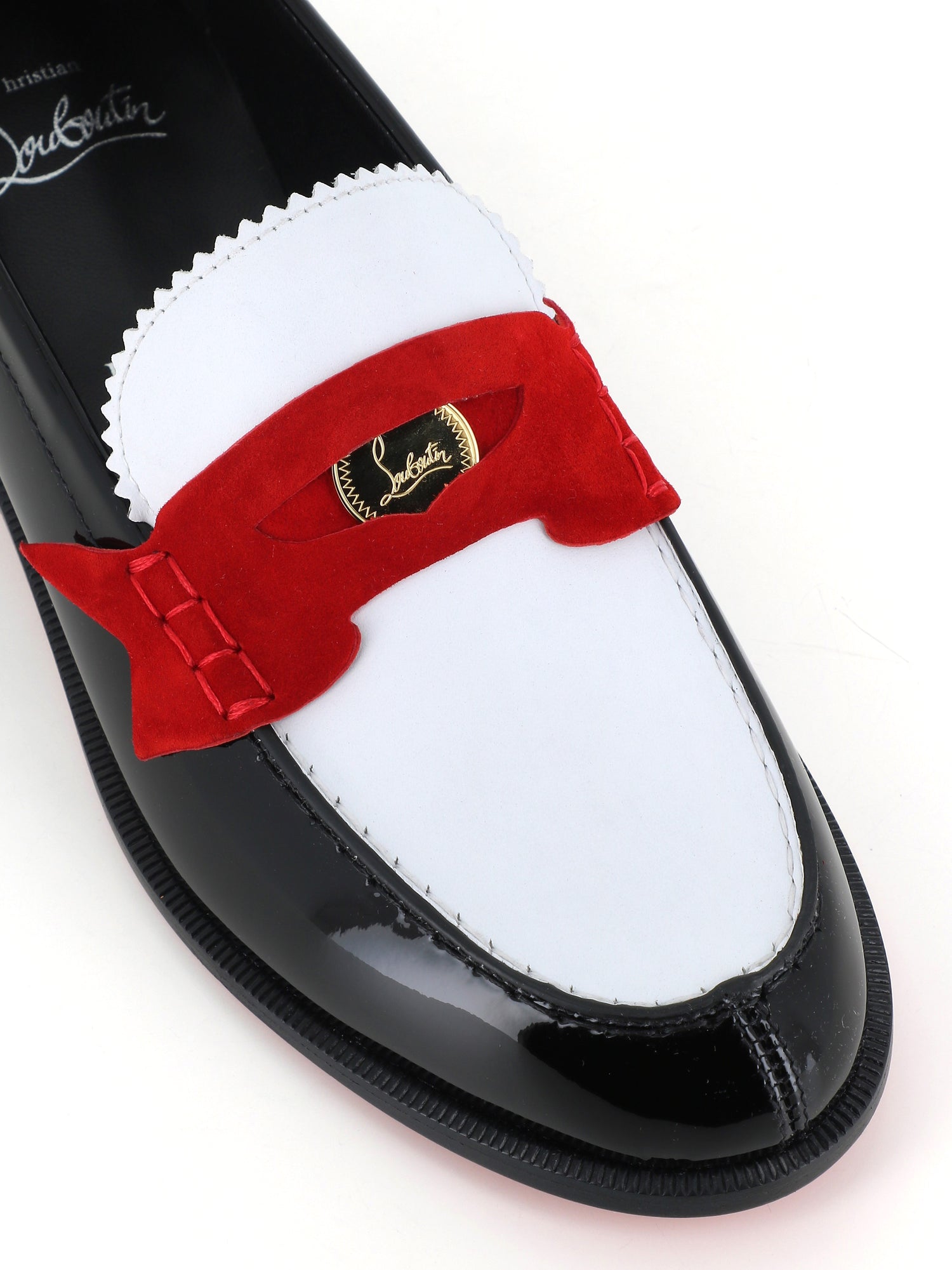  Loafer Penny Christian Louboutin Donna Bianco - 5