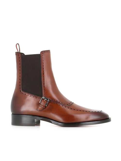 Christian Louboutin Chelsea Sartosea Flat Marrone Uomo