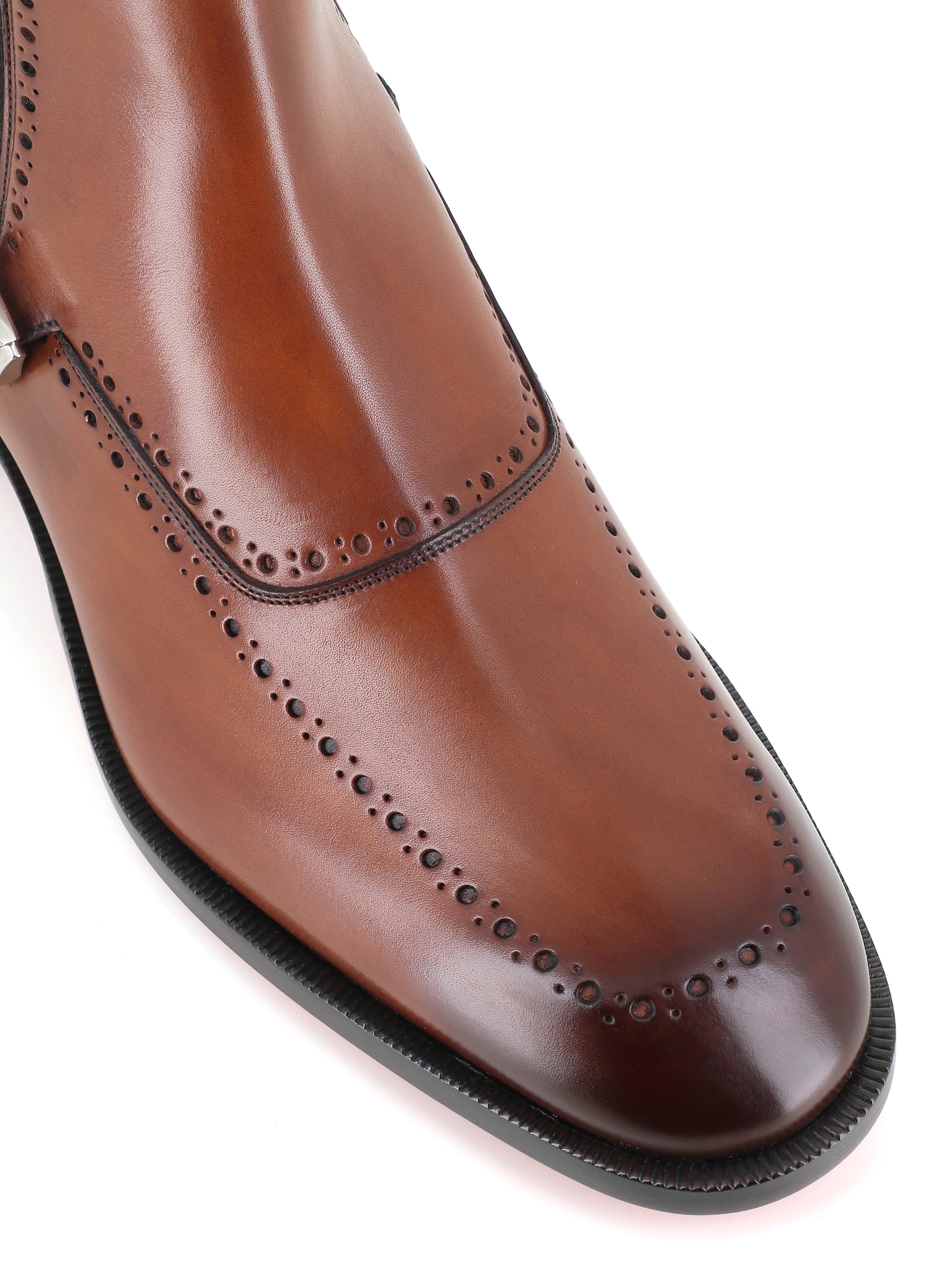  Christian Louboutin Chelsea Sartosea Flat Marrone Uomo - 5