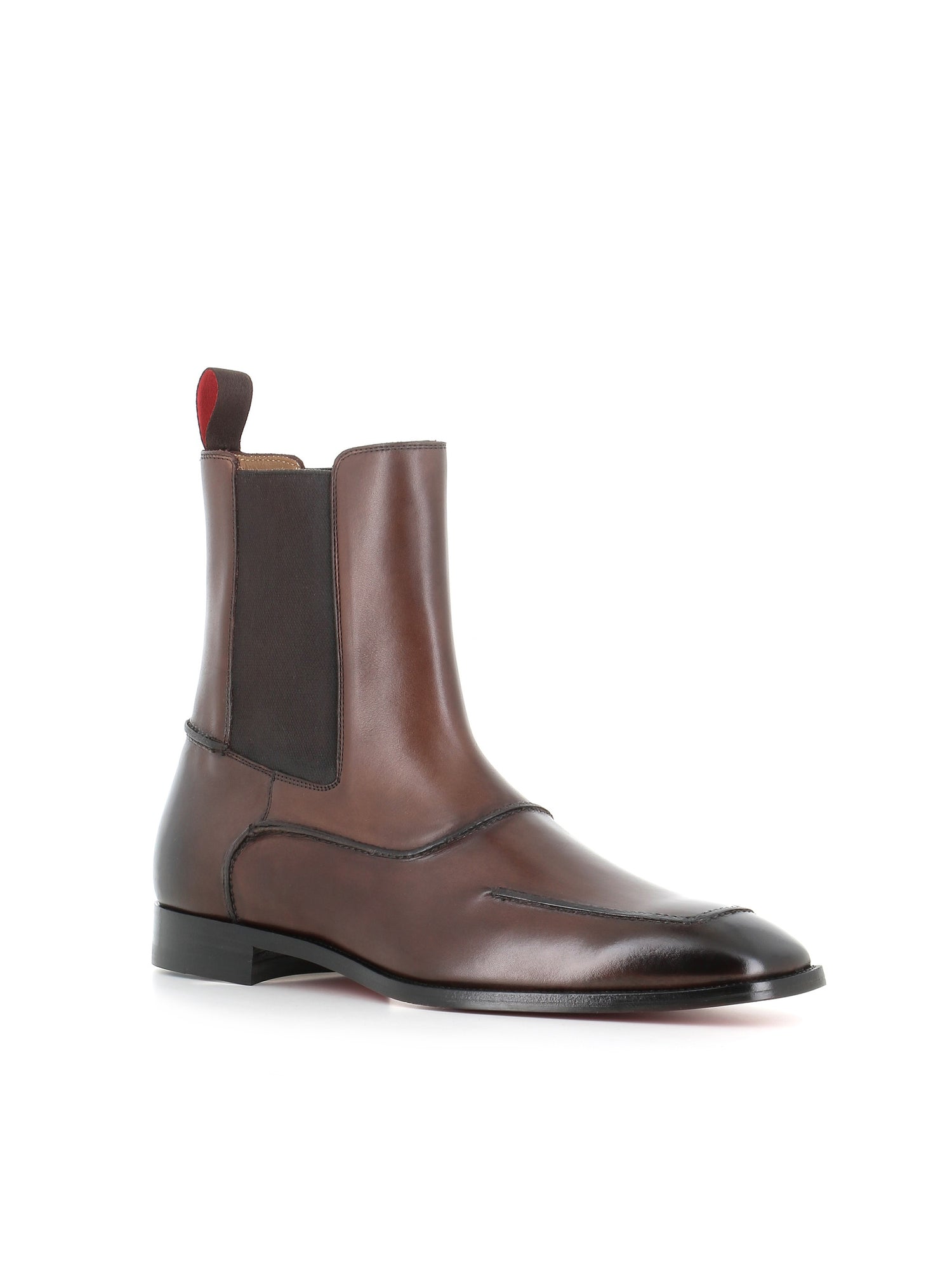 Christian Louboutin Chelsea Serchelsea Flat Marrone Uomo - 3
