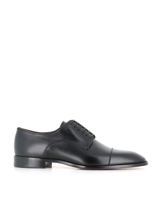 Christian Louboutin Derby Top 5 Flat Nero Uomo