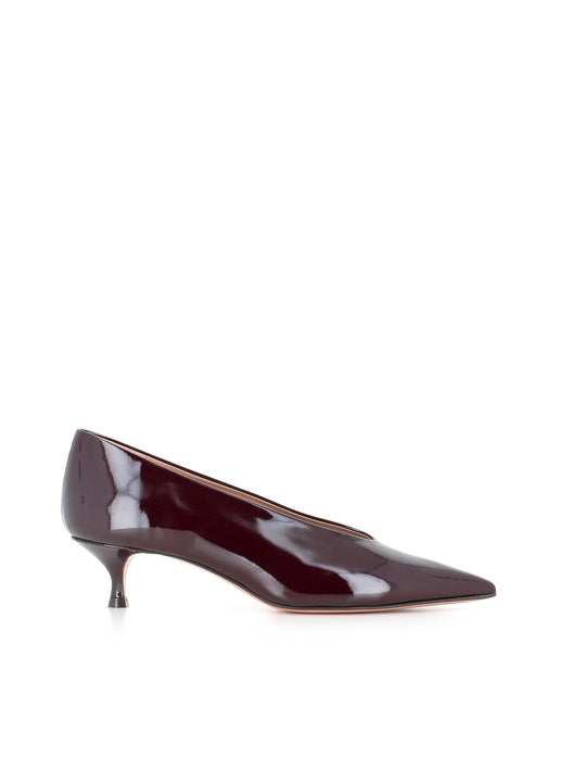 Le Monde Beryl Décollette Babouche Kitten Heel Viola Donna