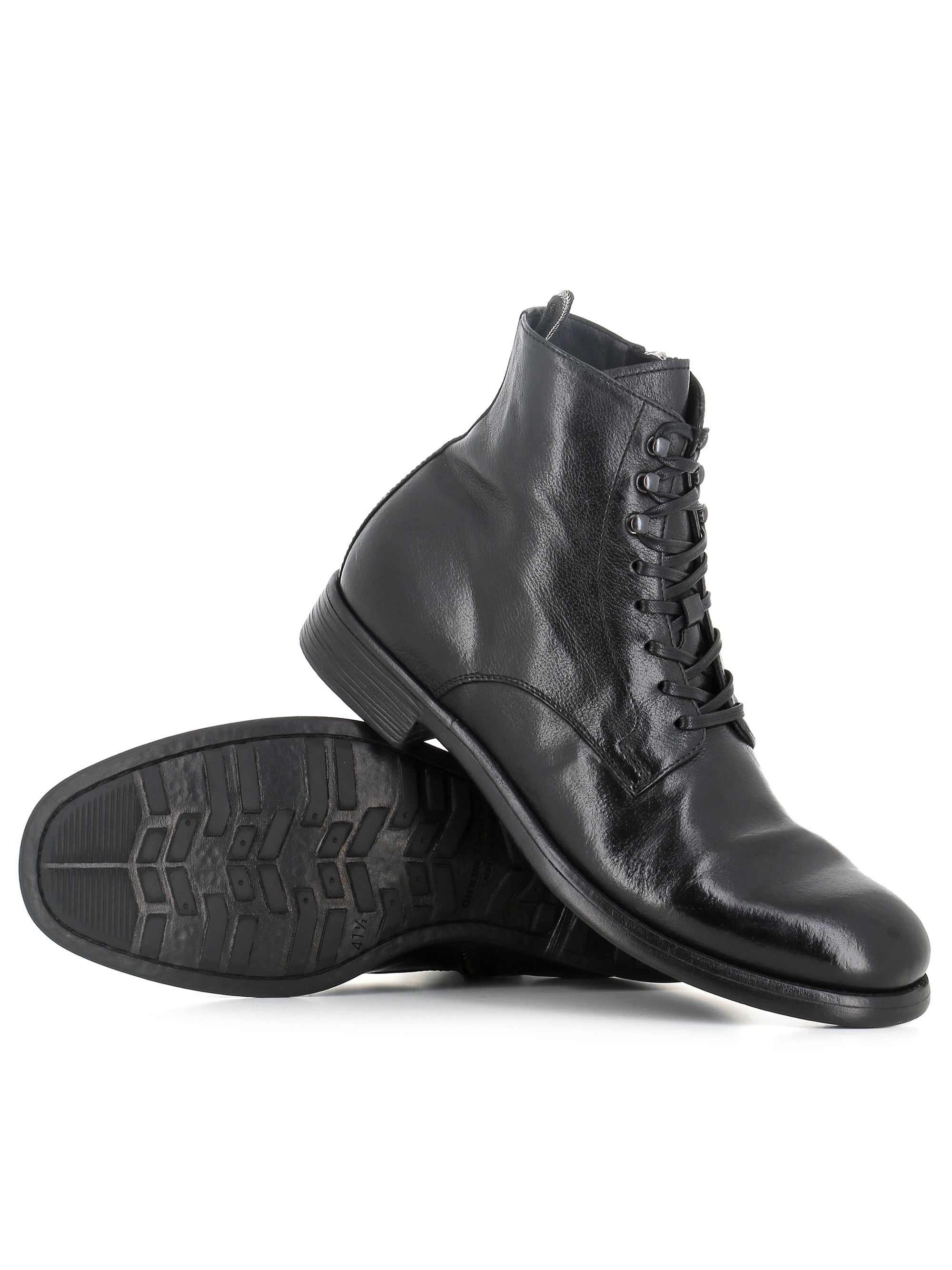  Lace-up Boot Chronicle/004 Officine Creative Uomo Nero - 2