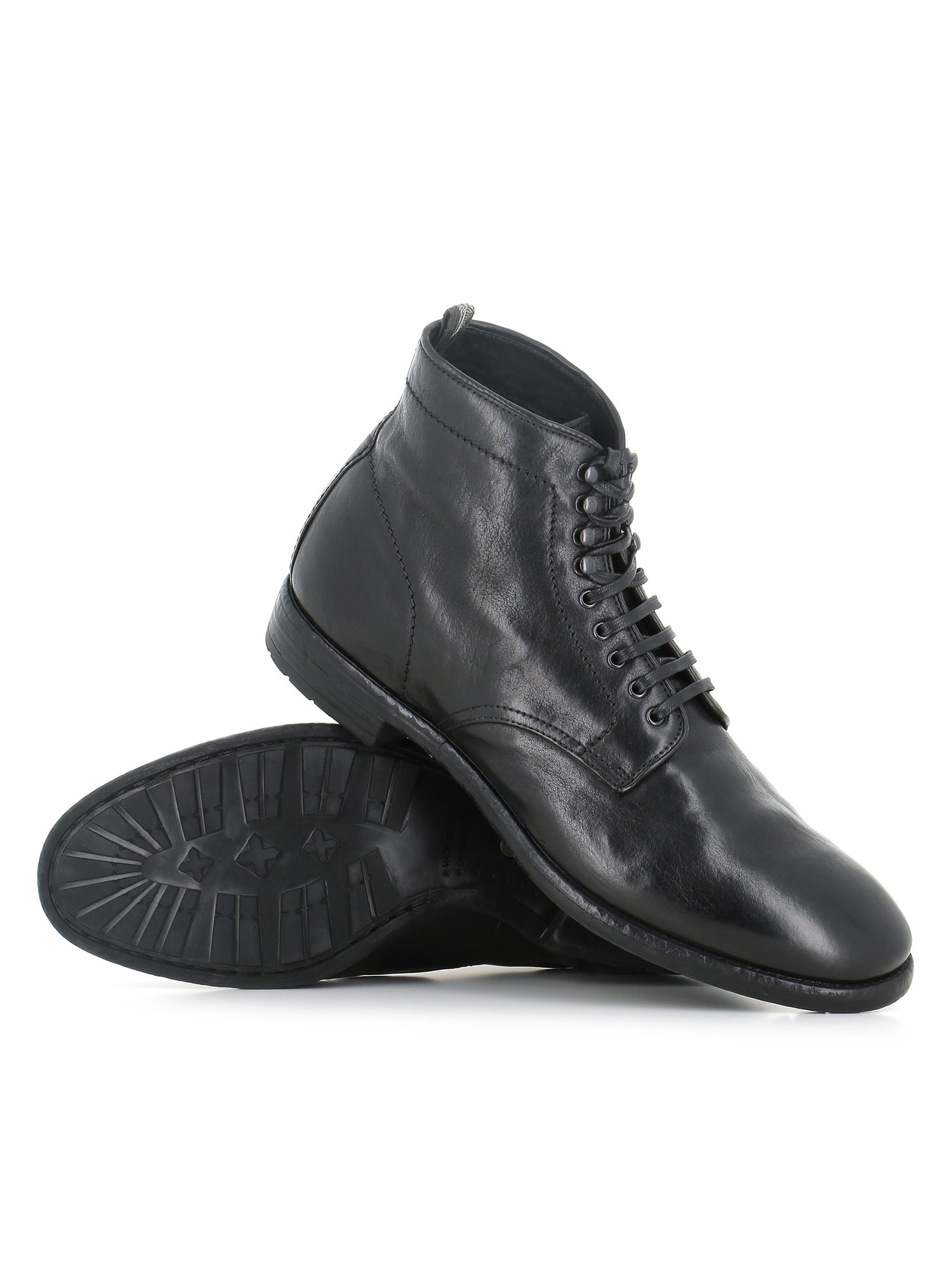 Lace-up Boot Prince/610 Officine Creative Uomo Nero - 1