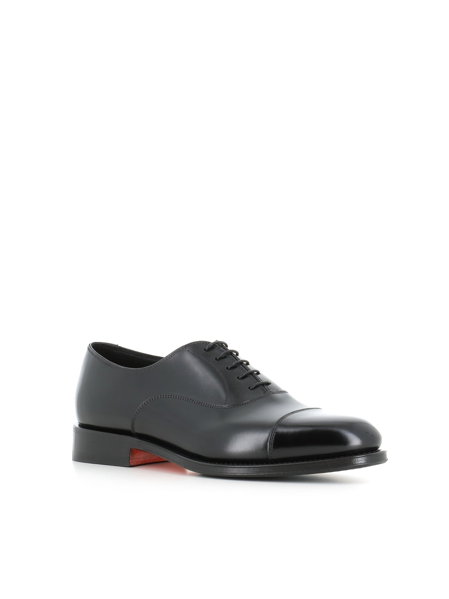  Oxford New Linger Santoni Uomo Nero - 3