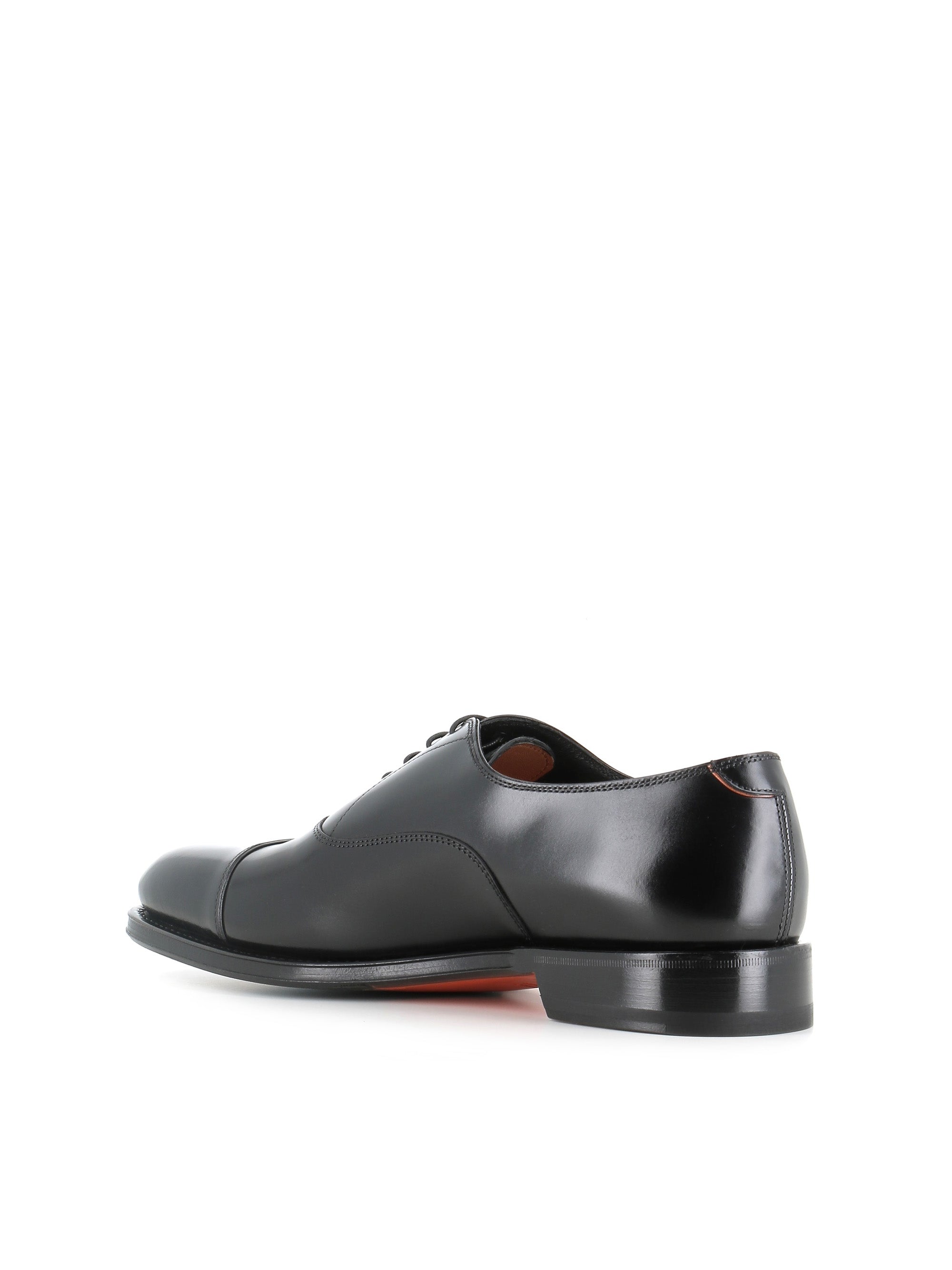  Oxford New Linger Santoni Uomo Nero - 4