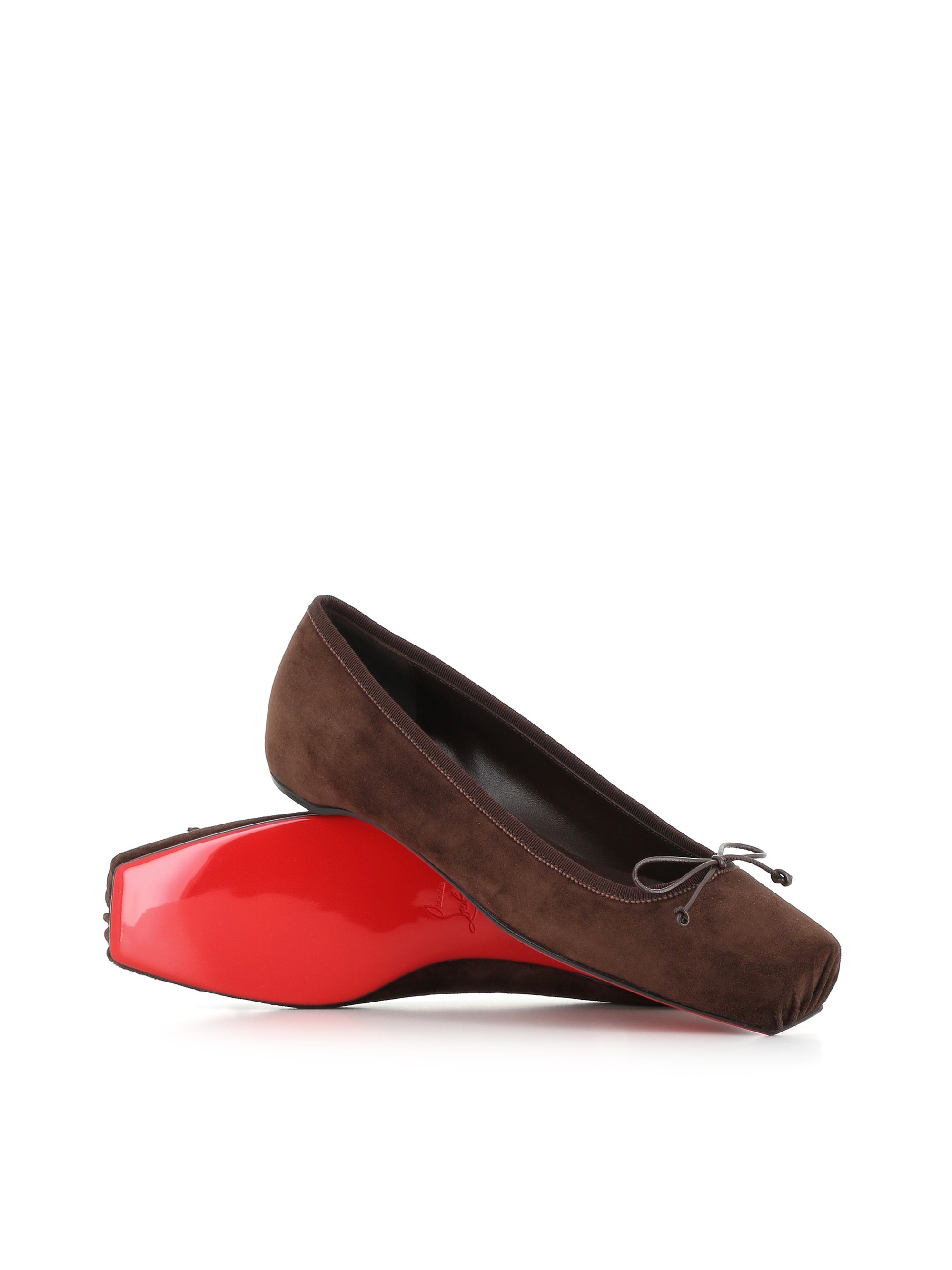  Christian Louboutin Ballerina Cassia Nodo Flat Marrone Donna Special_ - 1
