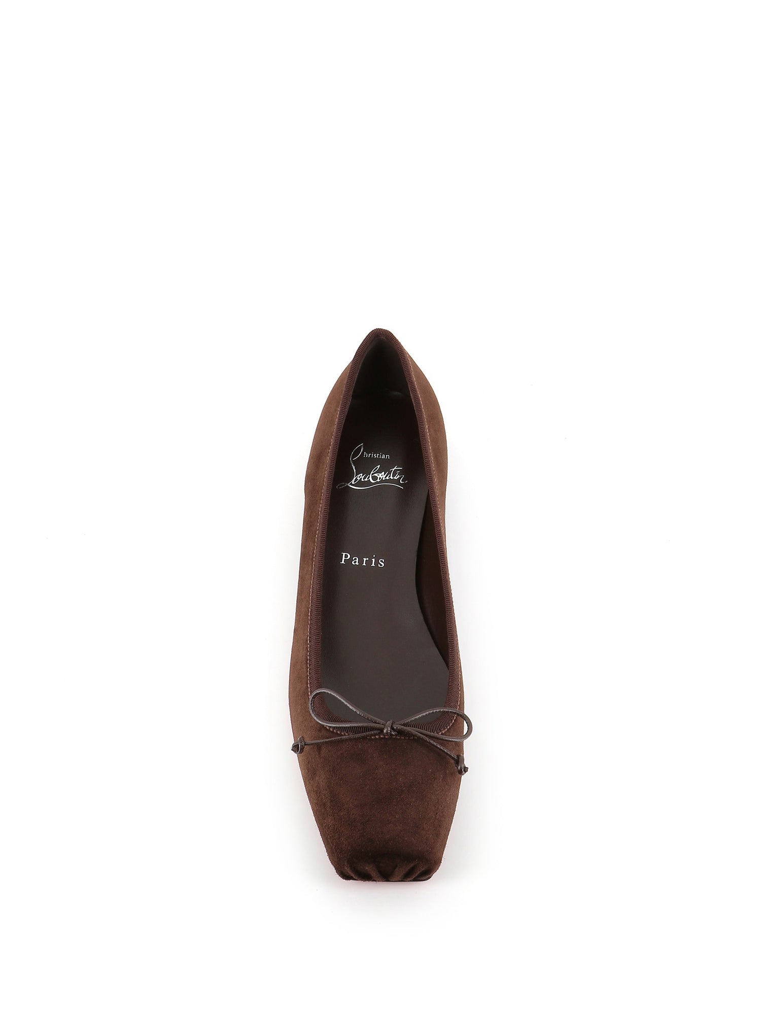  Christian Louboutin Ballerina Cassia Nodo Flat Marrone Donna Special_ - 4