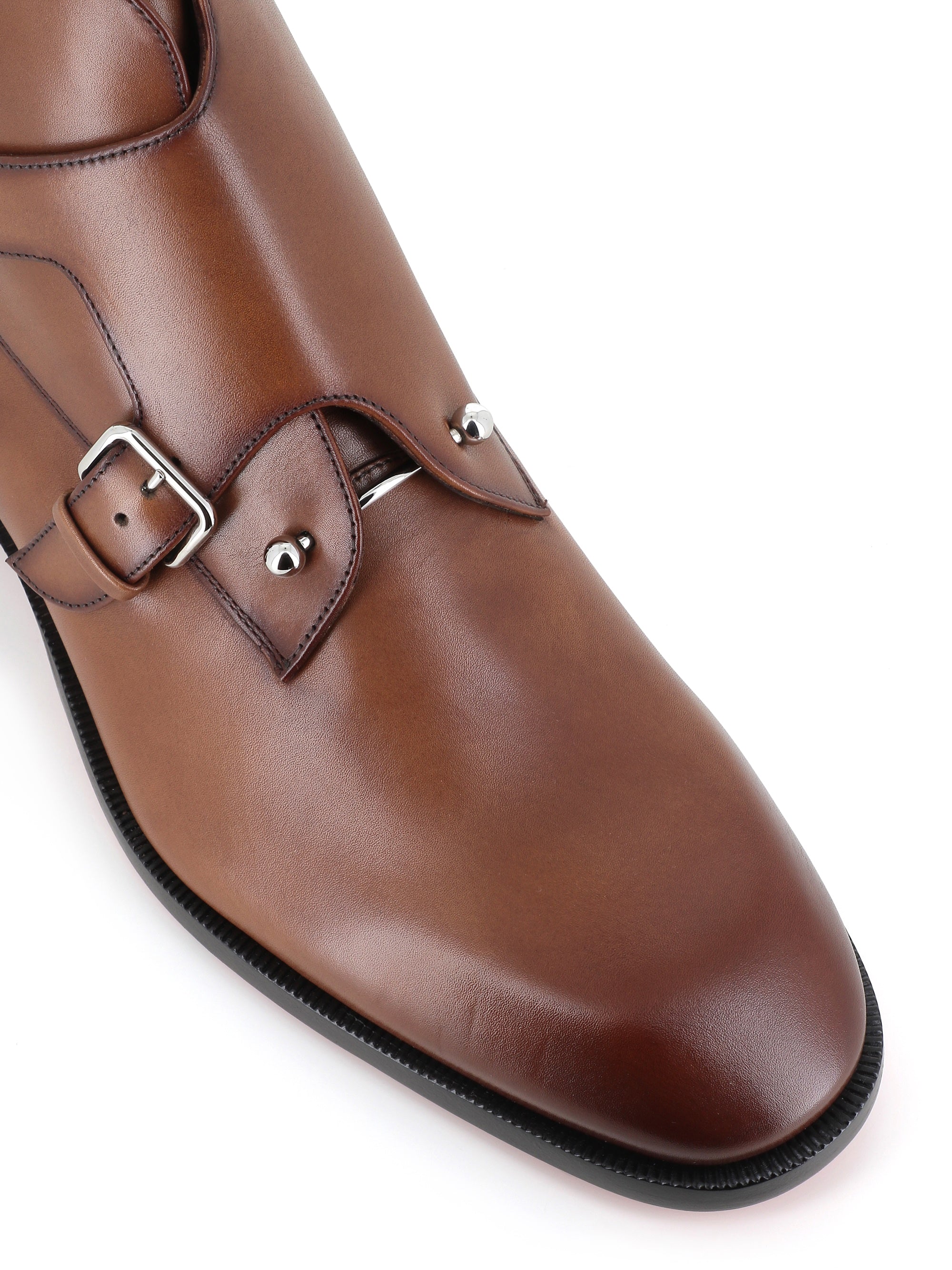  Christian Louboutin Stivaletto Chambelimonk Boot Flat Marrone Uomo Special_ - 5
