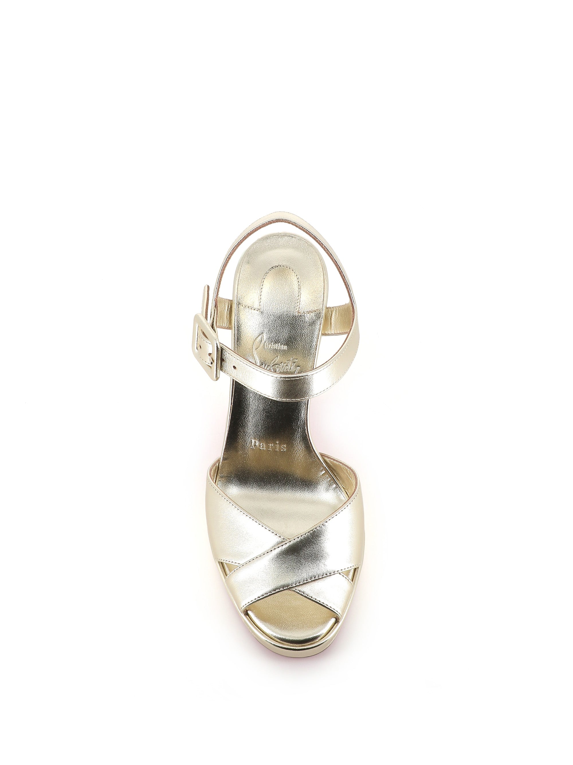  Sandal Cora 100 Christian Louboutin Special_ Platino - 4