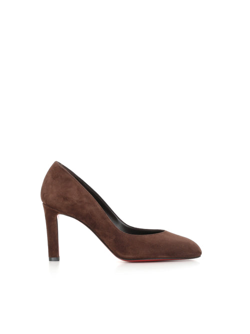 Christian Louboutin Décolletè Fanny Love 85 Marrone Donna