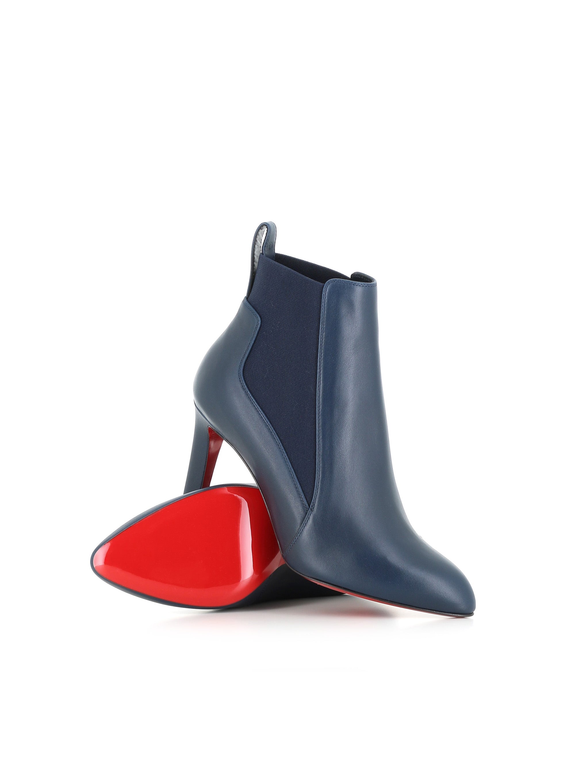  Christian Louboutin Stivaletto Fannylove Booty 85 Blu Donna Special_ - 2