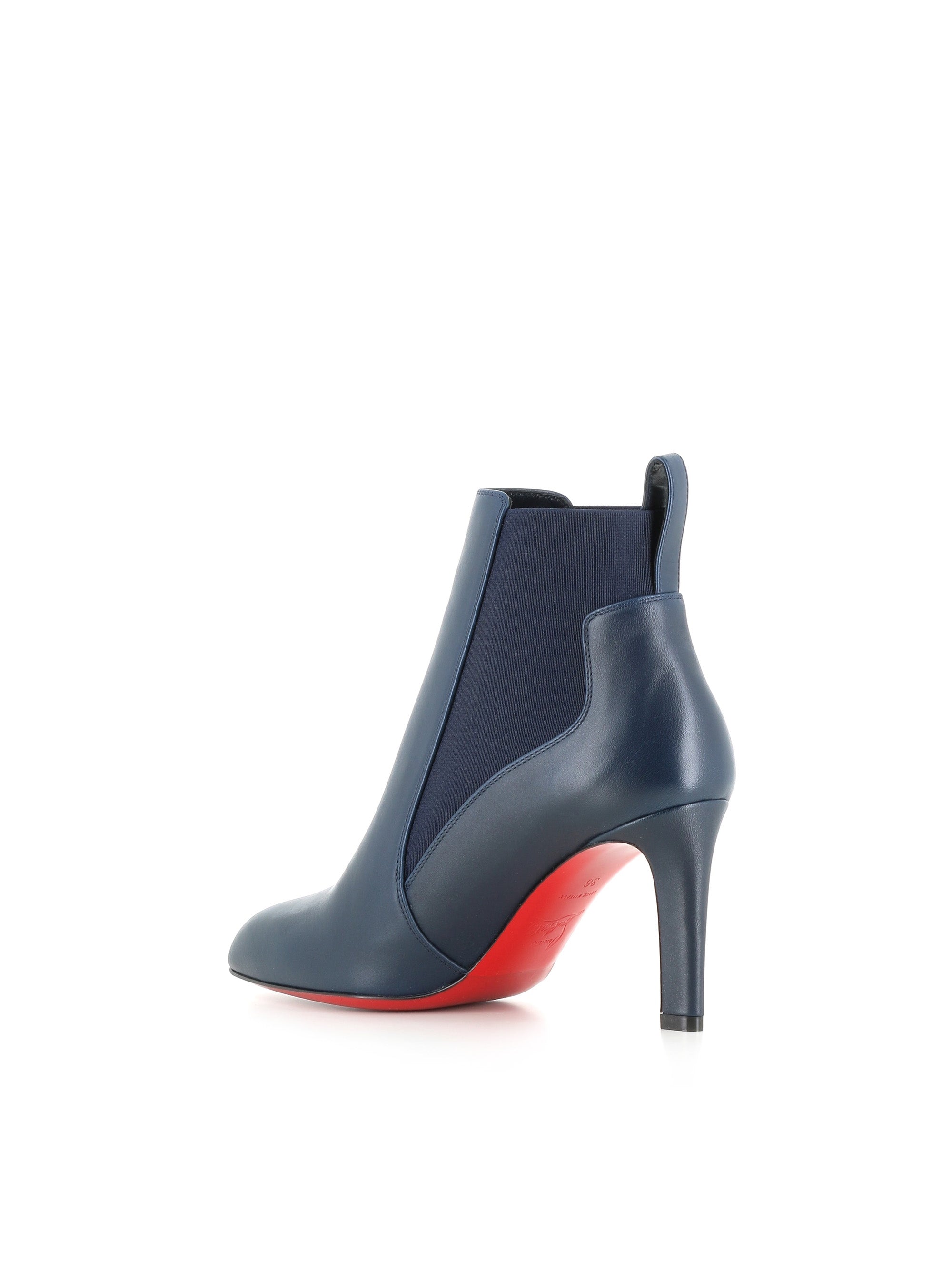  Christian Louboutin Stivaletto Fannylove Booty 85 Blu Donna Special_ - 4