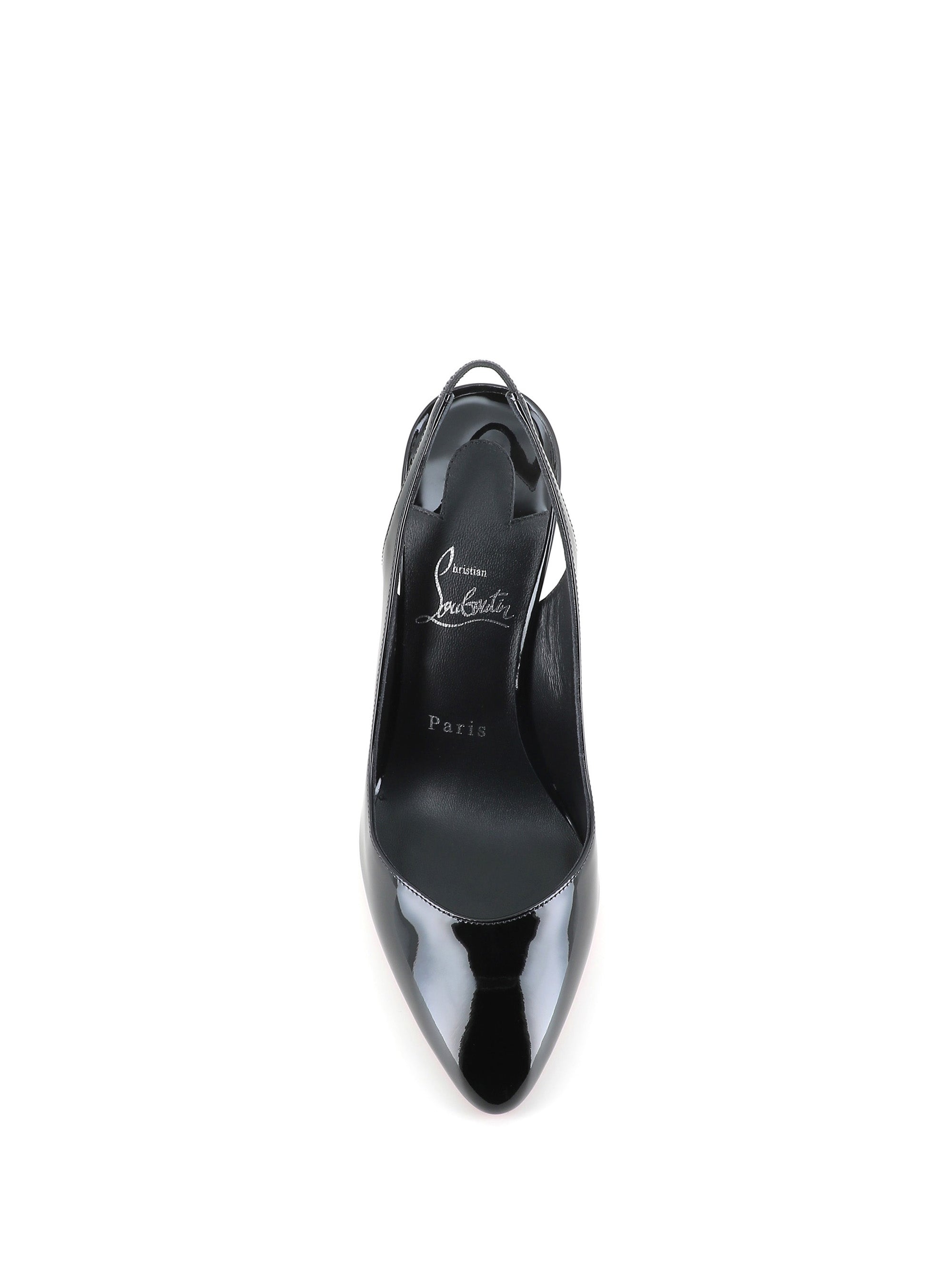  Décolleté Fannylove Sling 100 Christian Louboutin Special_ Nero - 5