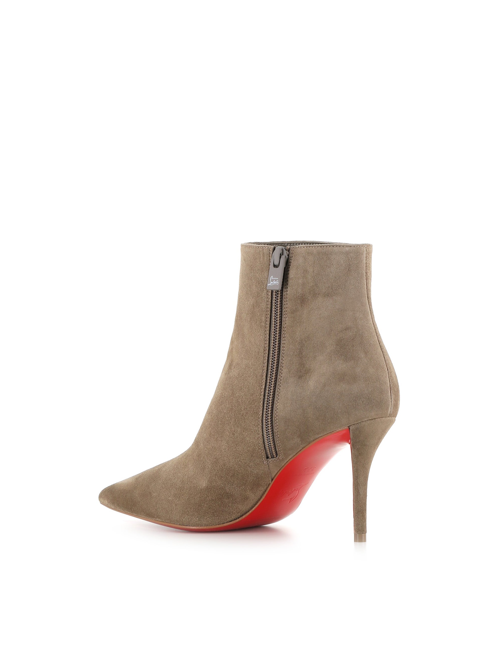  Ankle Boot Miss Z Booty 80 Christian Louboutin Donna Grigio - 3
