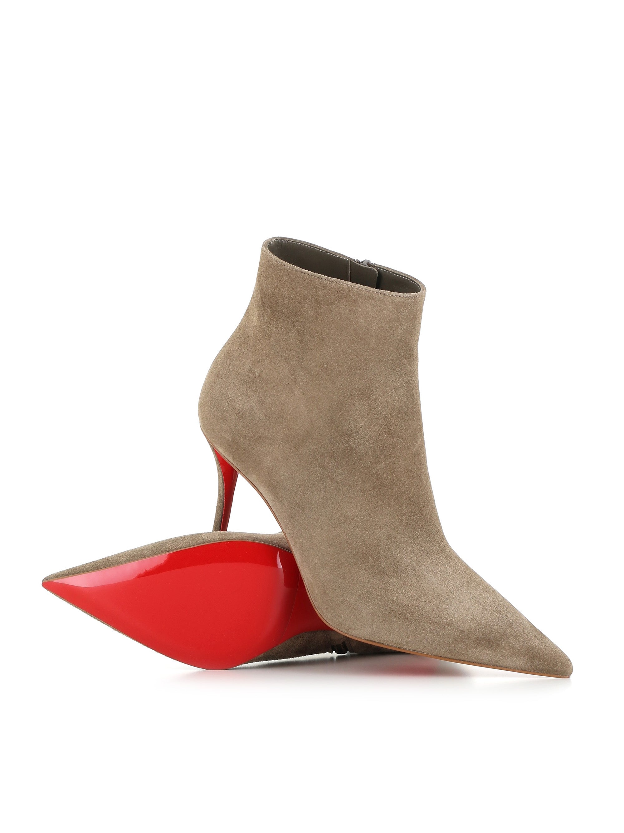  Ankle Boot Miss Z Booty 80 Christian Louboutin Donna Grigio - 4