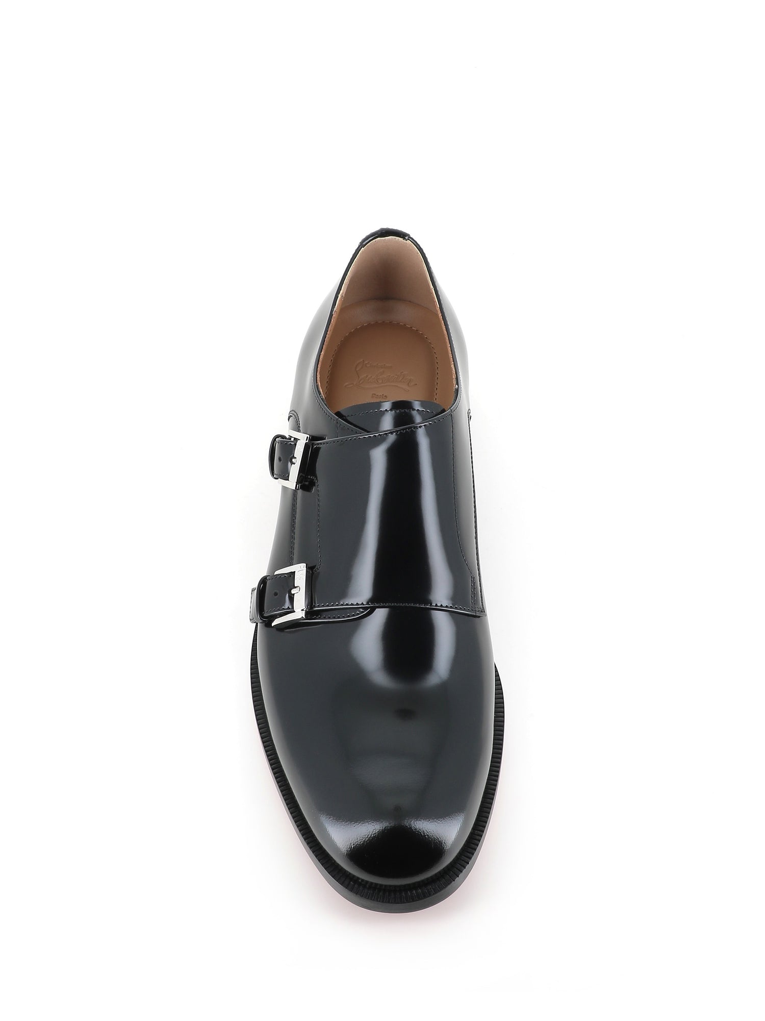  Double Buckle Moustachou Monk Flat Christian Louboutin Special_ Nero - 4