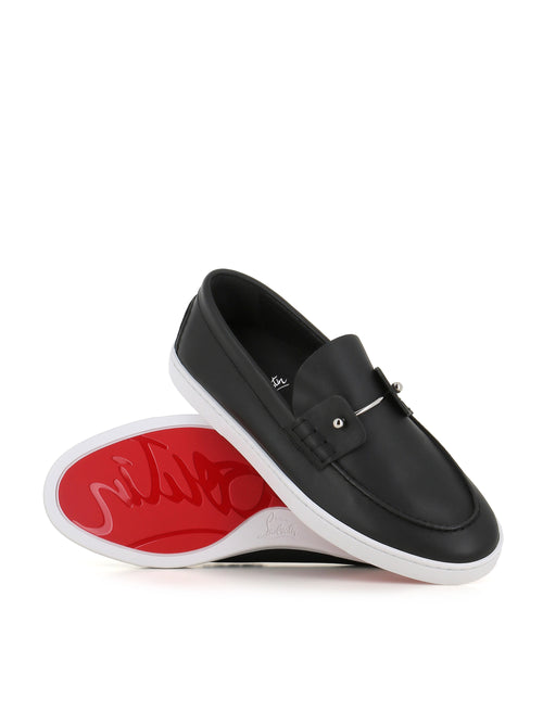 Christian Louboutin Slip-on Chambeliboat Flat Nero Uomo