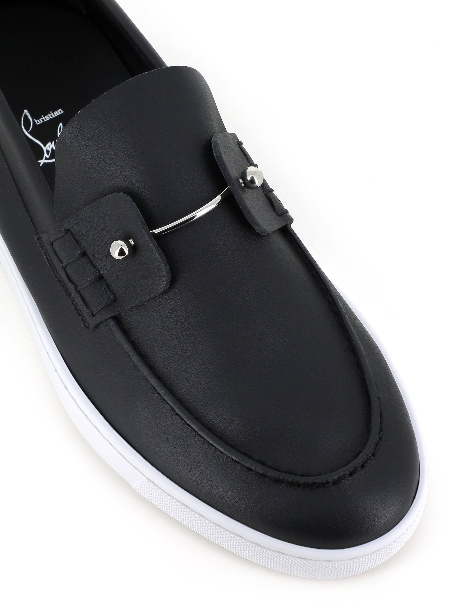  Christian Louboutin Slip-on Chambeliboat Flat Nero Uomo Special_ - 5