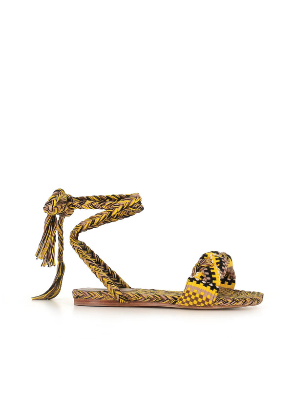 Amambaih Sandalo Paula Giallo Donna