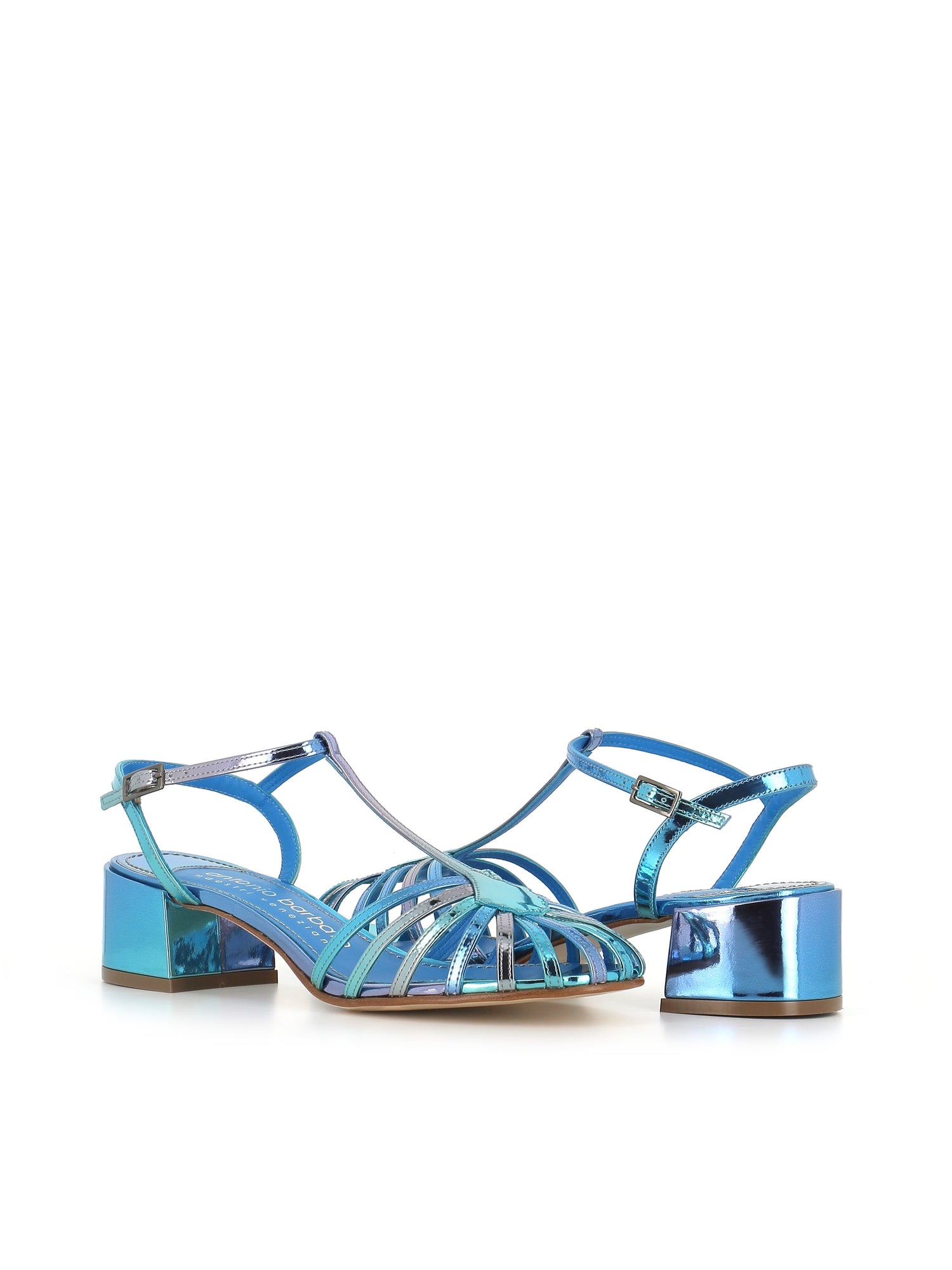  Antonio Barbato Maestri Veneziani Sandalo 2660 Azzurro Donna - 2