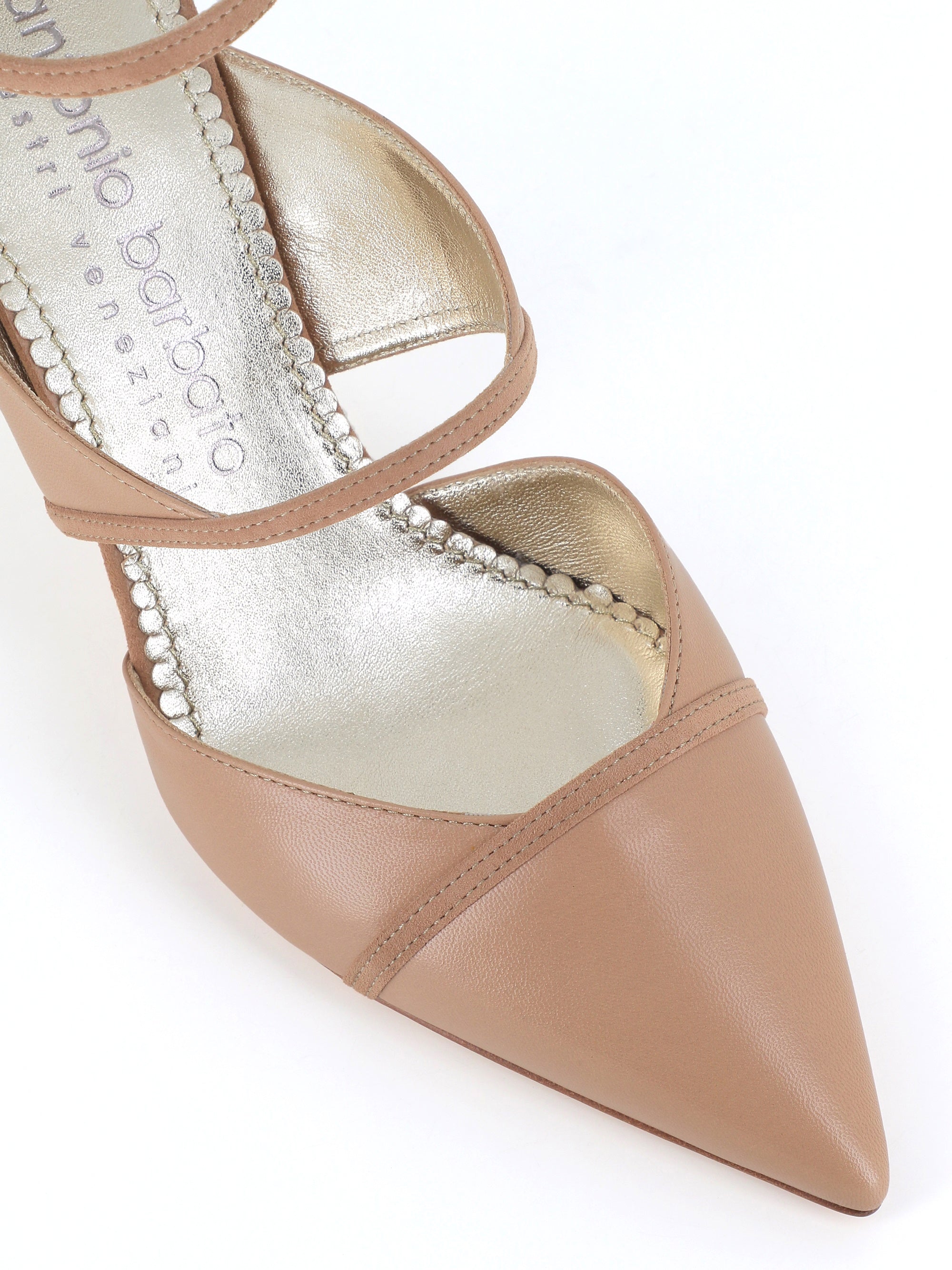  Antonio Barbato Maestri Veneziani Décolleté 4638 Beige Donna - 5