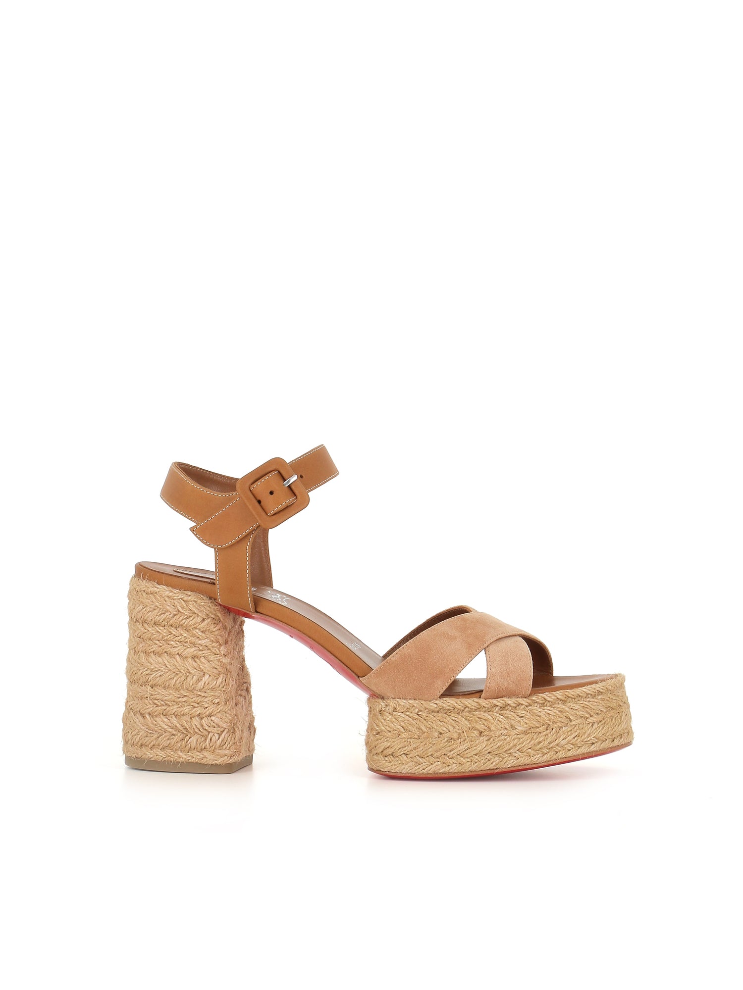  Sandal Calakala 85 Christian Louboutin Donna Beige - 2