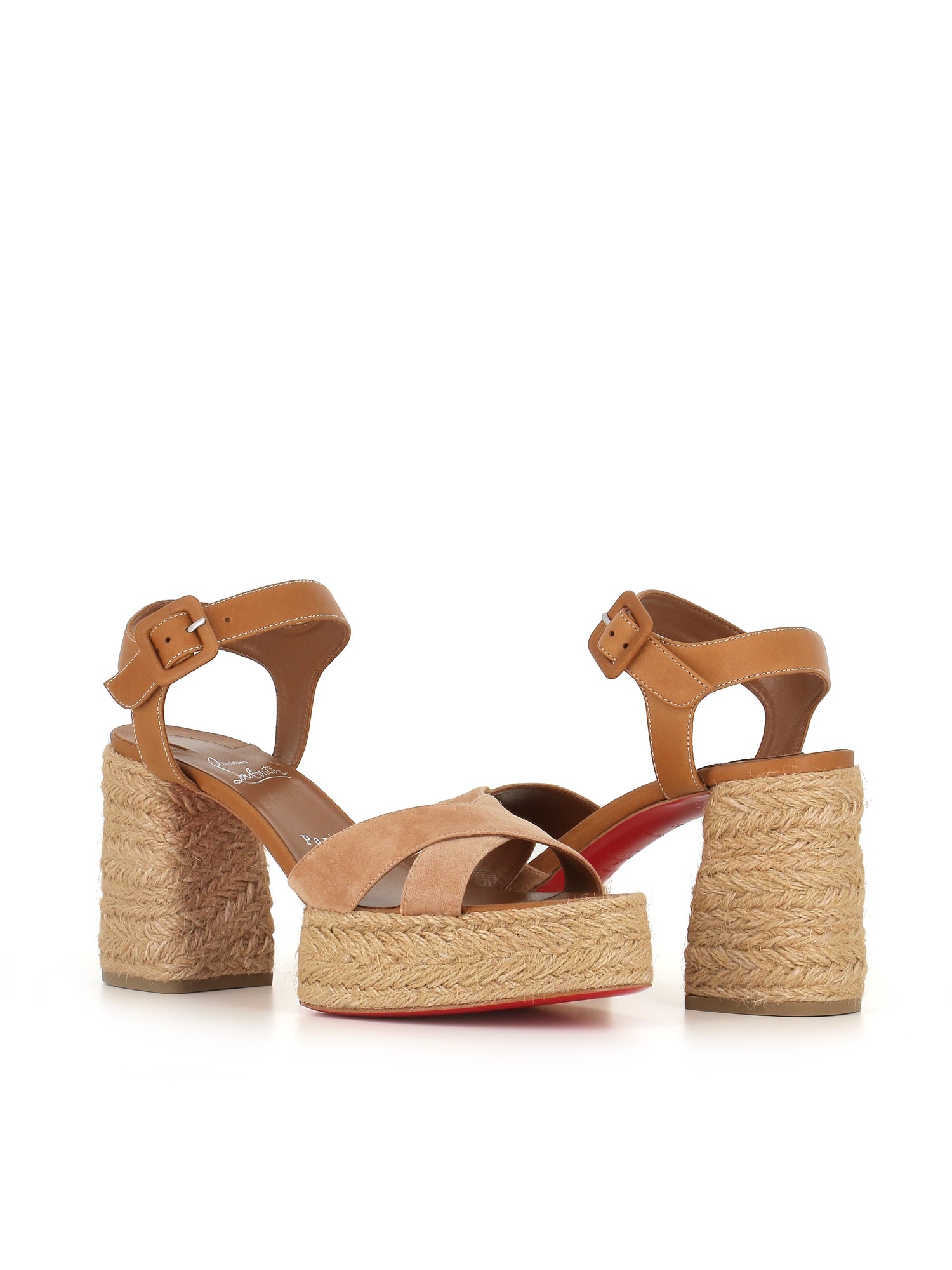  Sandal Calakala 85 Christian Louboutin Donna Beige - 1