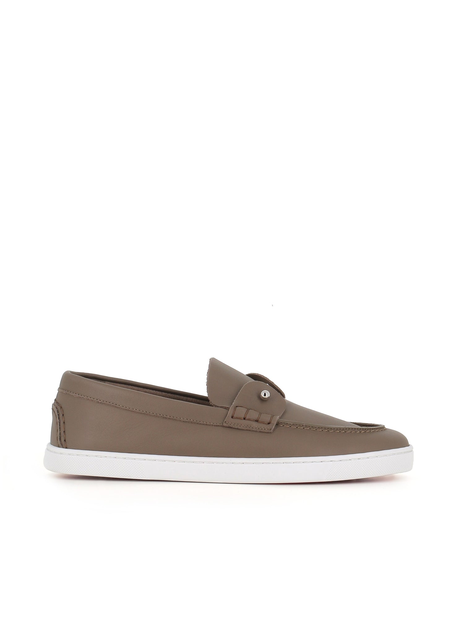  Slip-on Chambeliboat Flat Christian Louboutin Uomo Grigio - 1